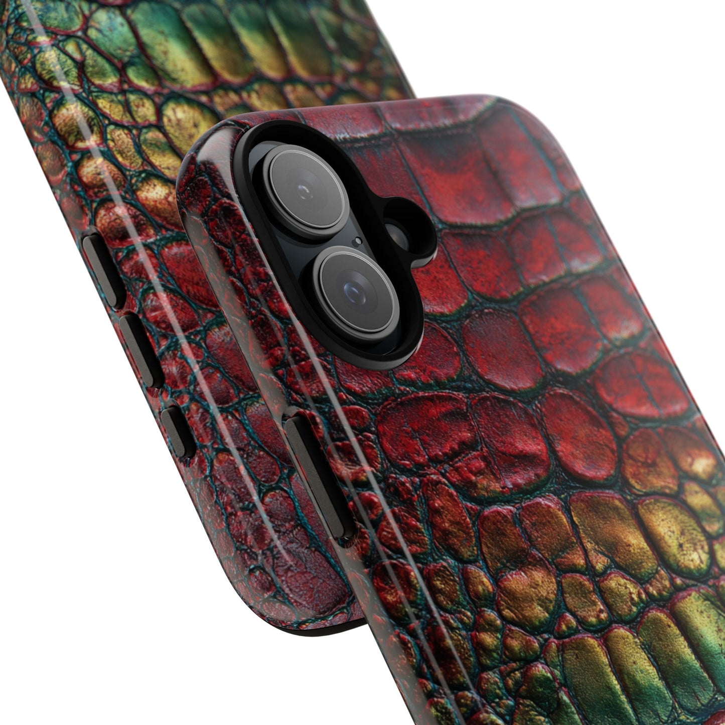 Red, Yellow, Blue Crocodile Skin [TOUGH CASE]