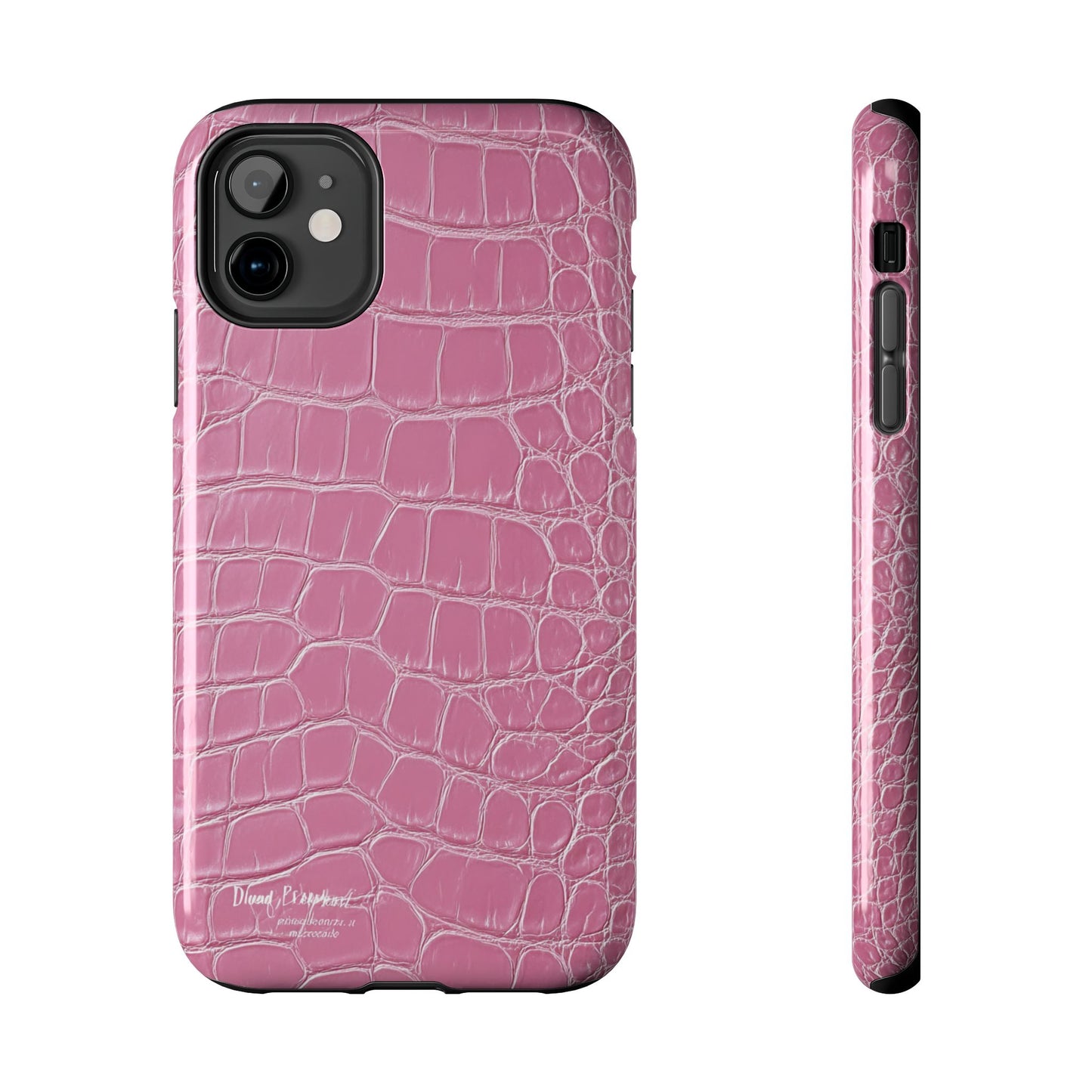 Pink Crocodile Leather