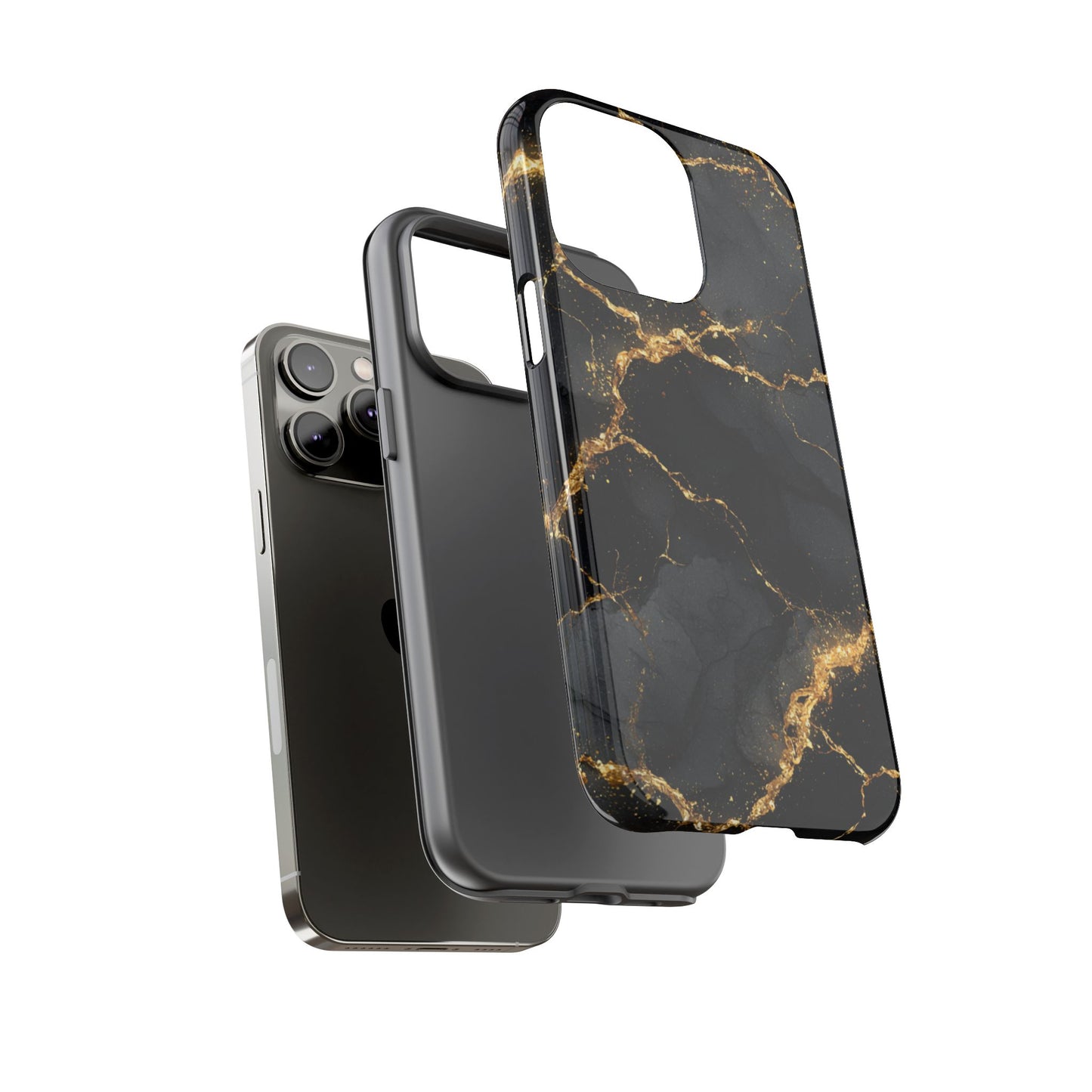 Black & Gold Marble [TOUGH CASE]