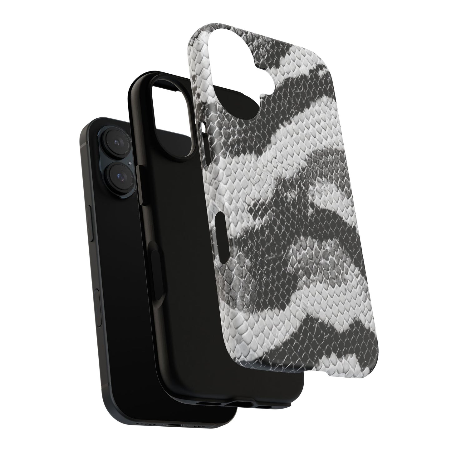 Black & White Snakeskin [TOUGH CASE]
