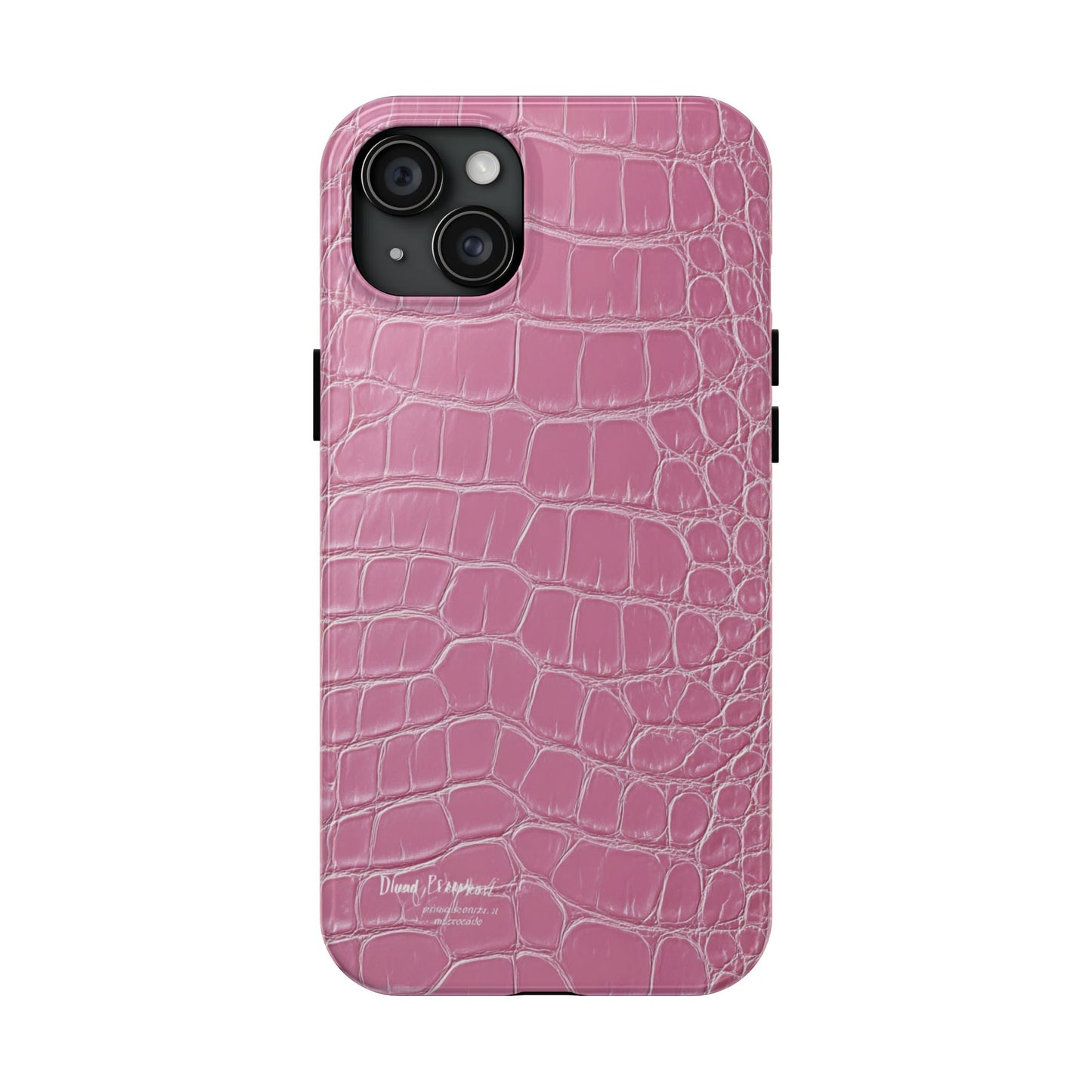 Pink Crocodile Leather