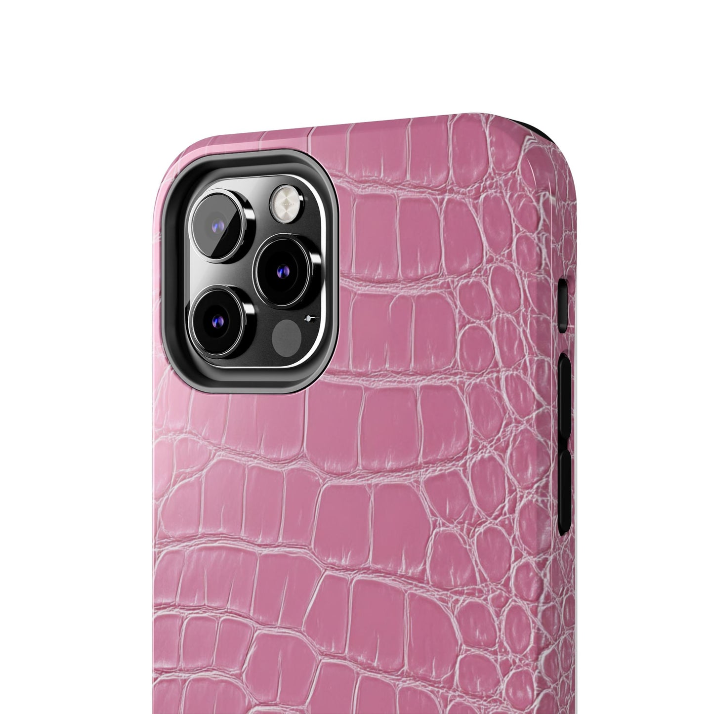 Pink Crocodile Leather