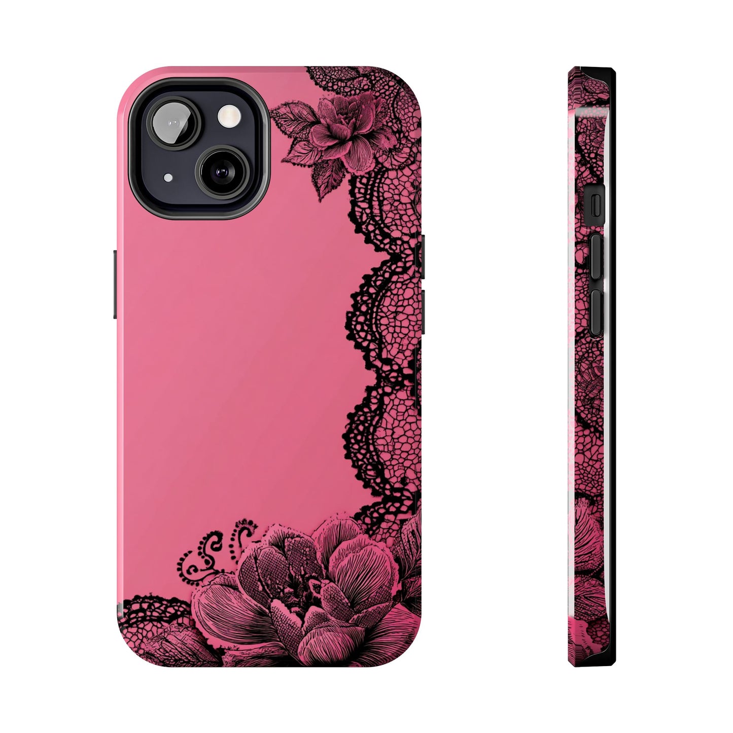 Pink Floral Lace