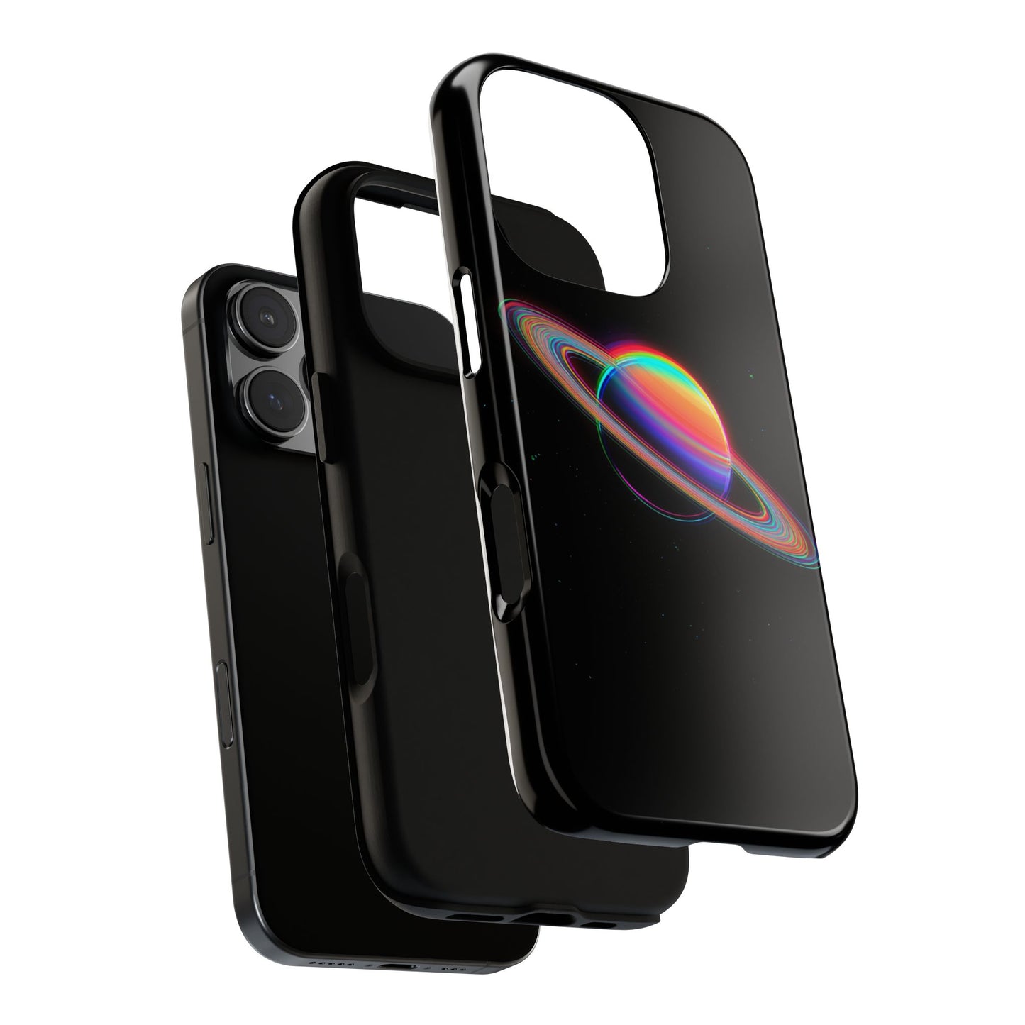 Glitched Saturn – (iPhone X - iPhone 17 Pro Max) [TOUGH CASE]