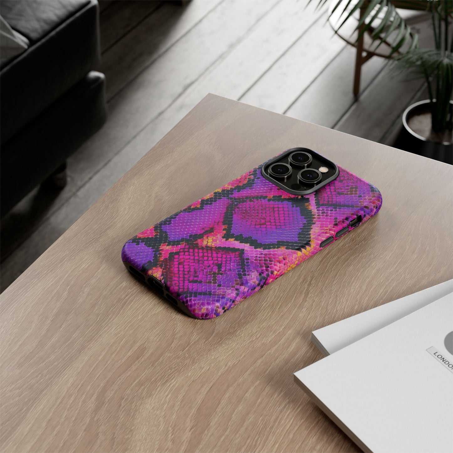 Purple Pink Snake Skin [TOUGH CASE]