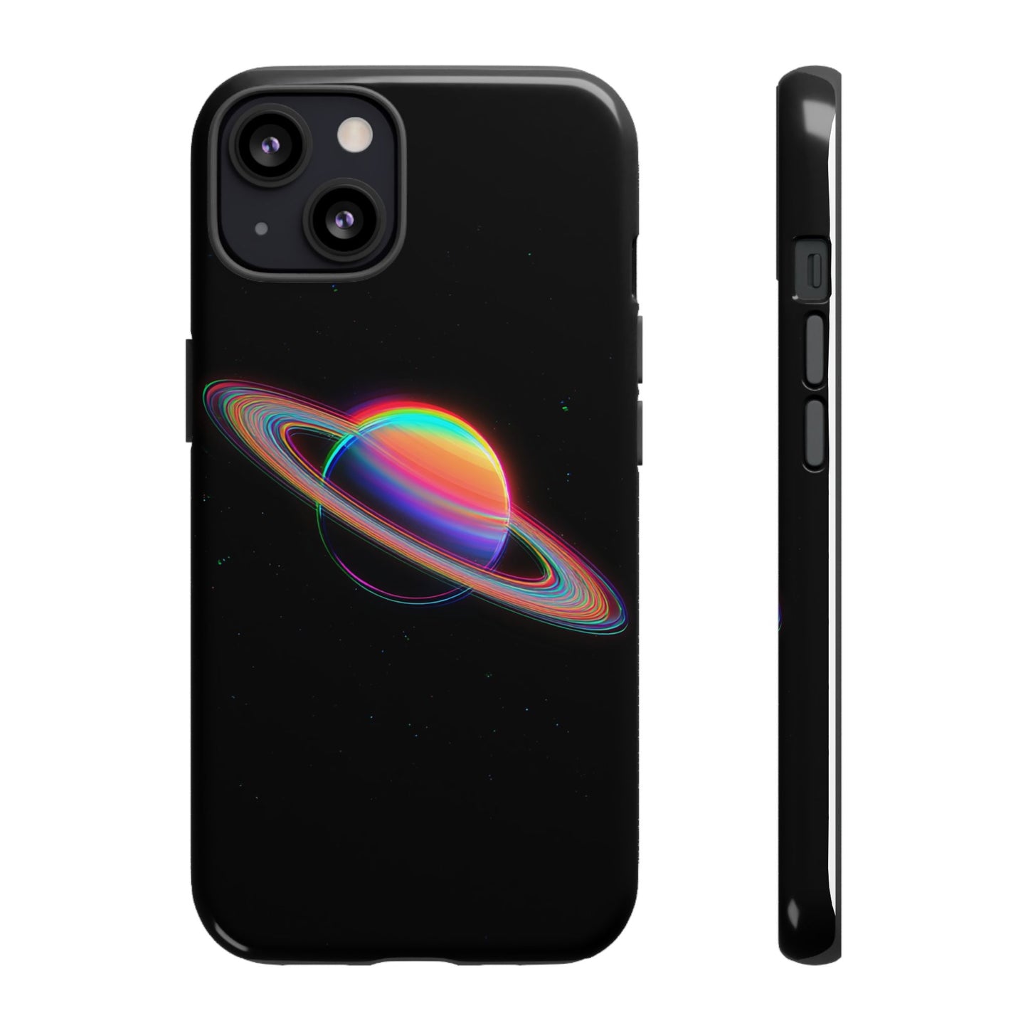 Glitched Saturn – (iPhone X - iPhone 17 Pro Max) [TOUGH CASE]