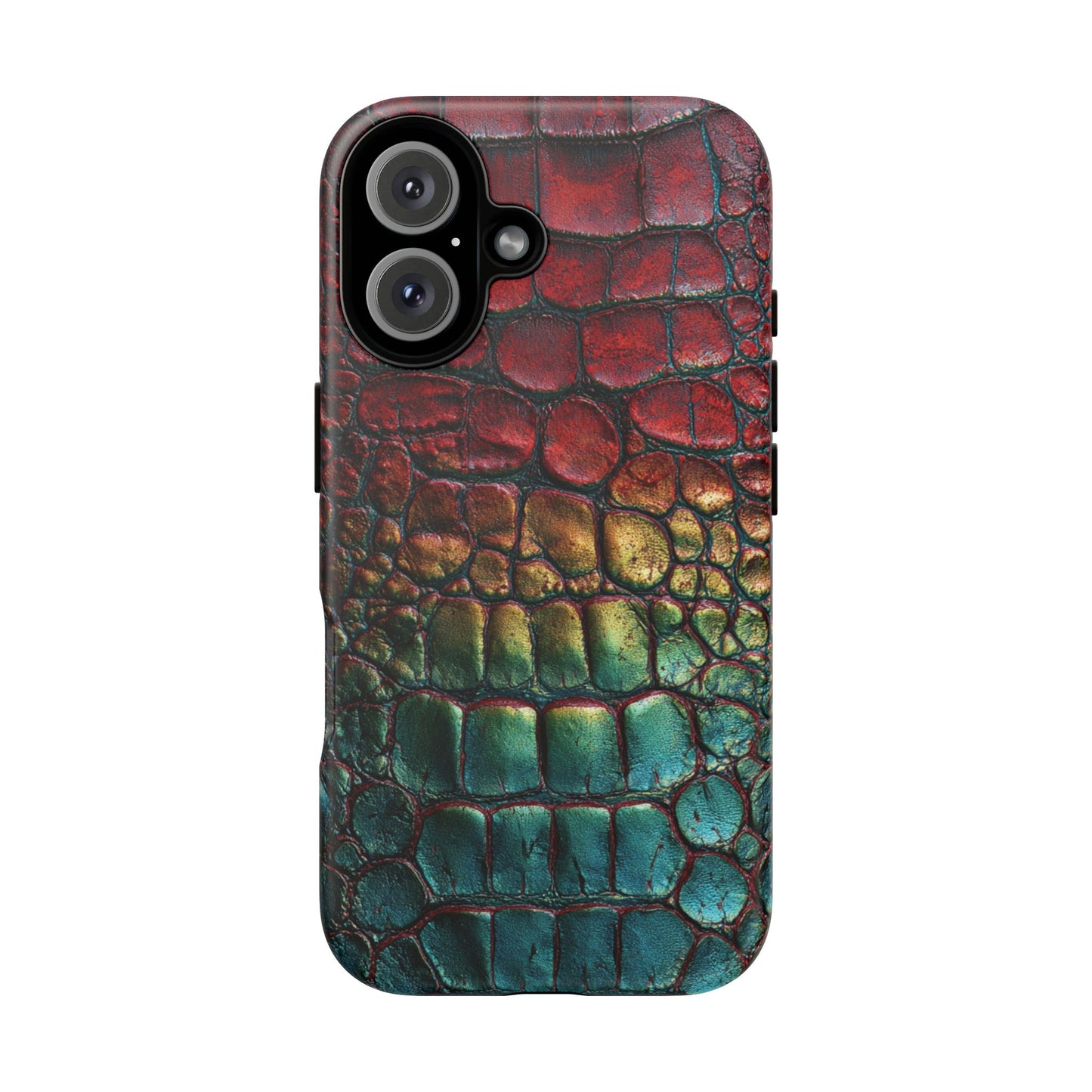Red, Yellow, Blue Crocodile Skin [TOUGH CASE]