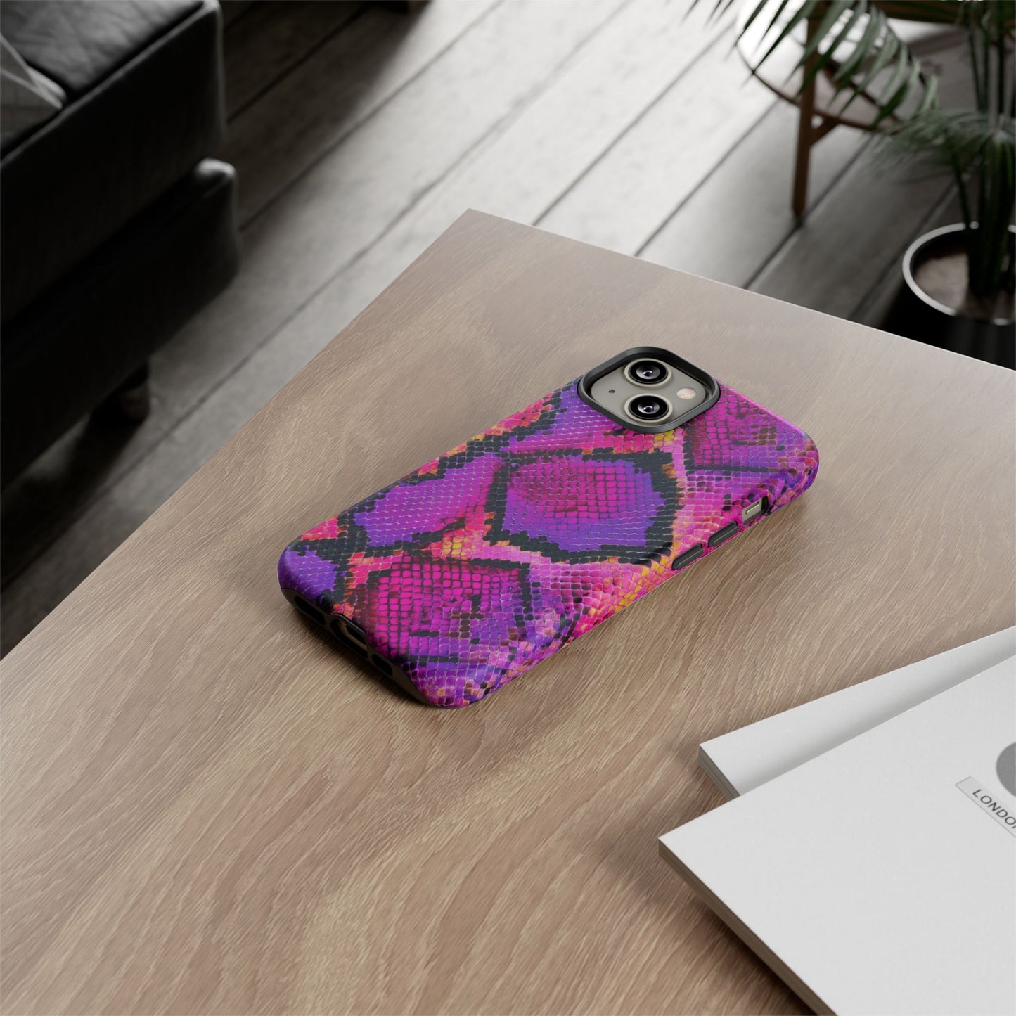 Purple Pink Snake Skin [TOUGH CASE]