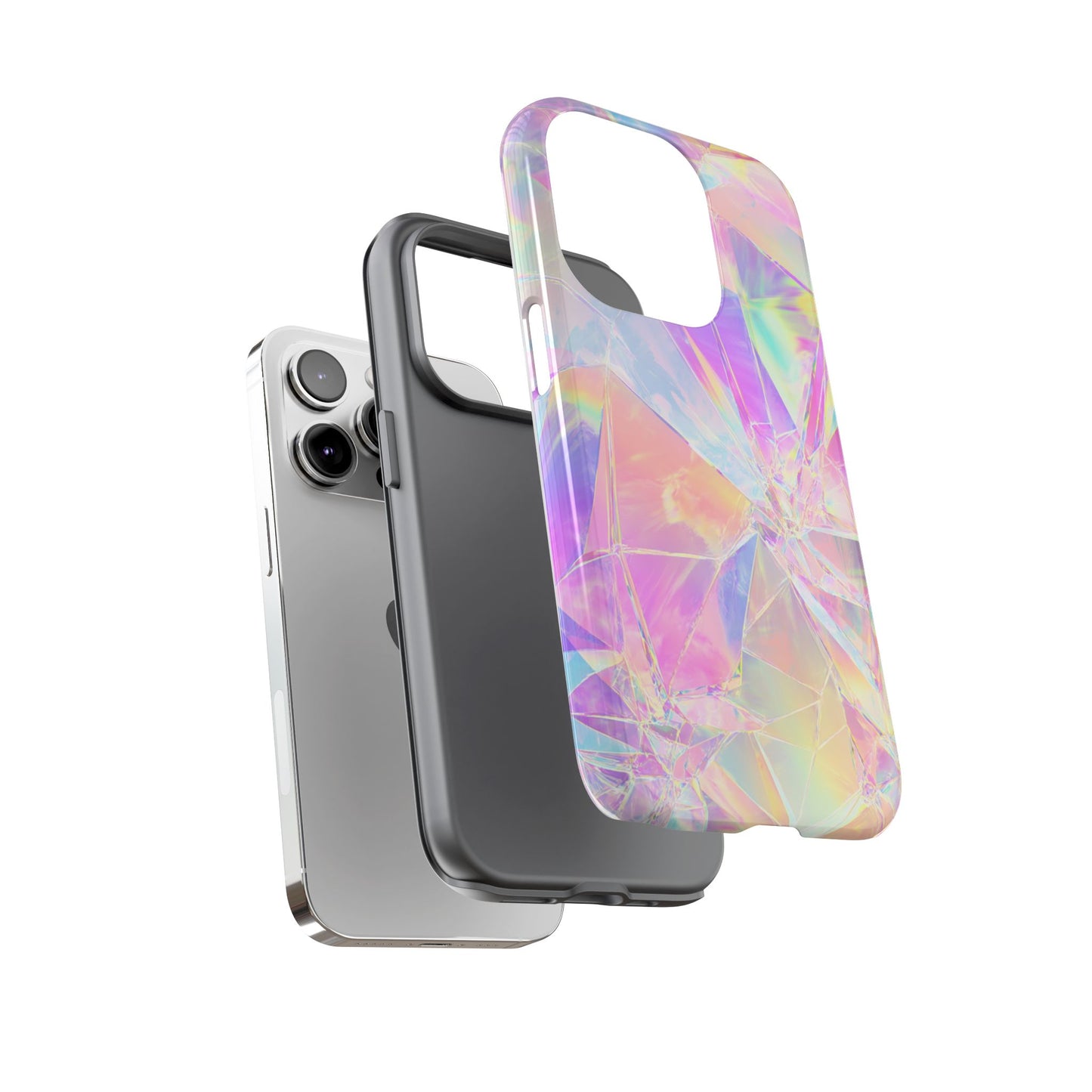 Iridescent Shards Phone Case (iPhone X - iPhone 17 Pro Max) [TOUGH CASE]
