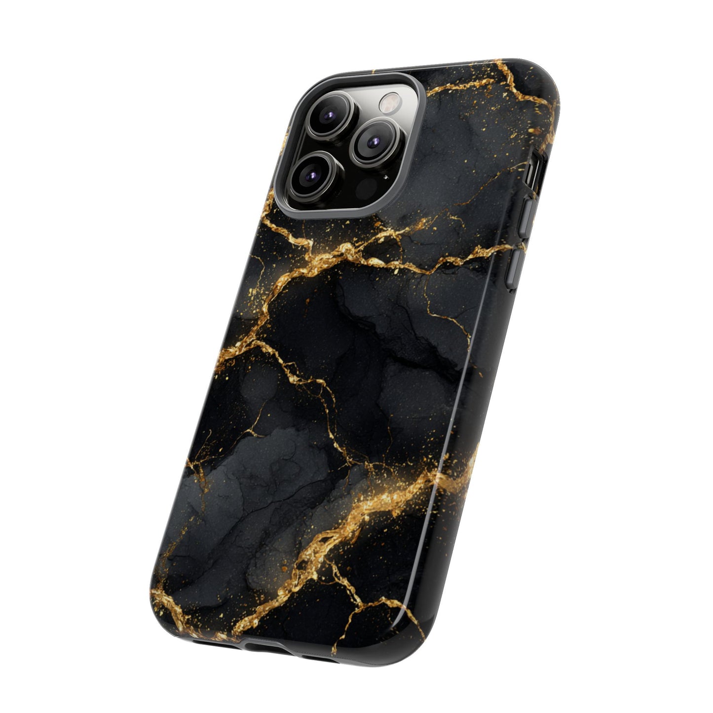 Black & Gold Marble [TOUGH CASE]