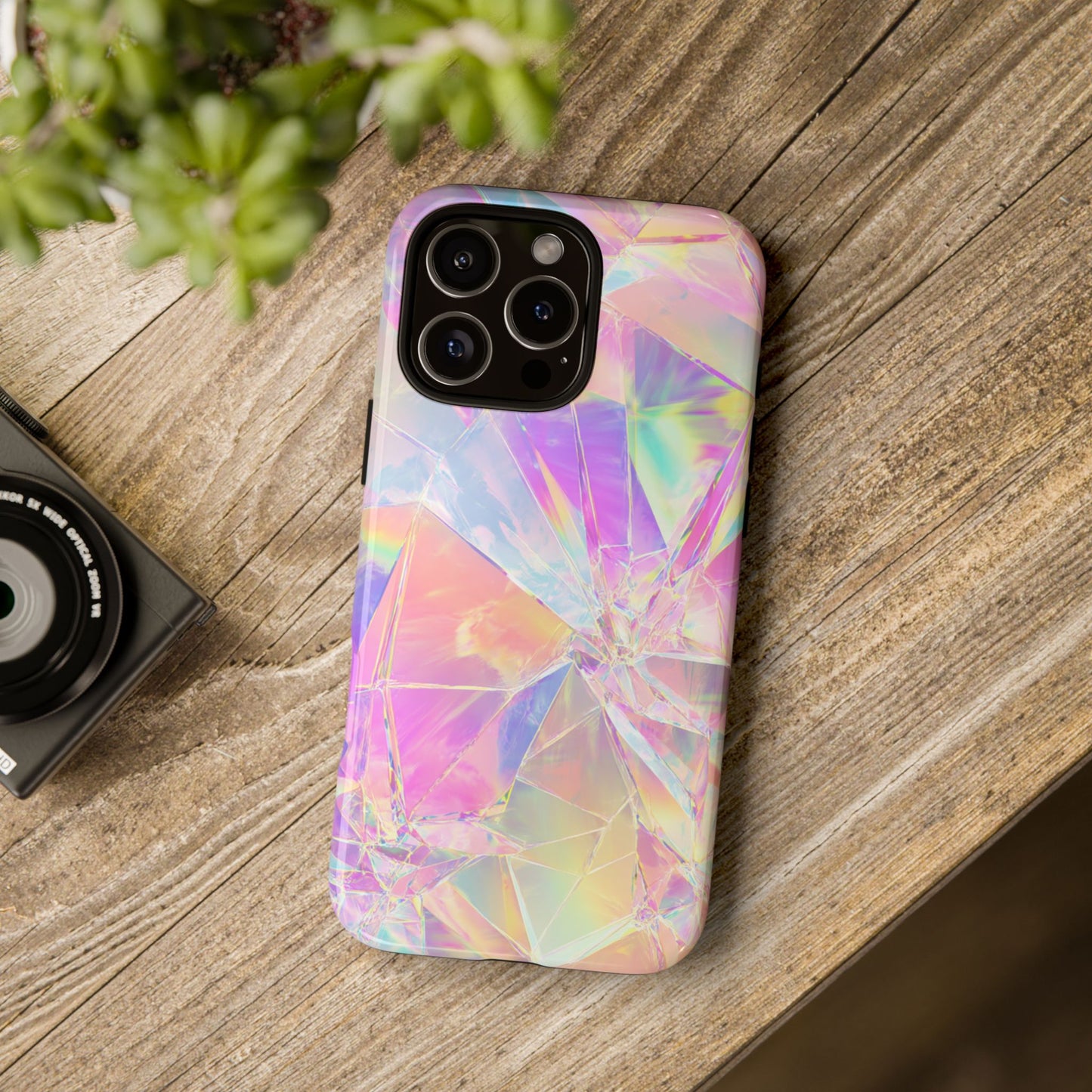 Iridescent Shards Phone Case (iPhone X - iPhone 17 Pro Max) [TOUGH CASE]