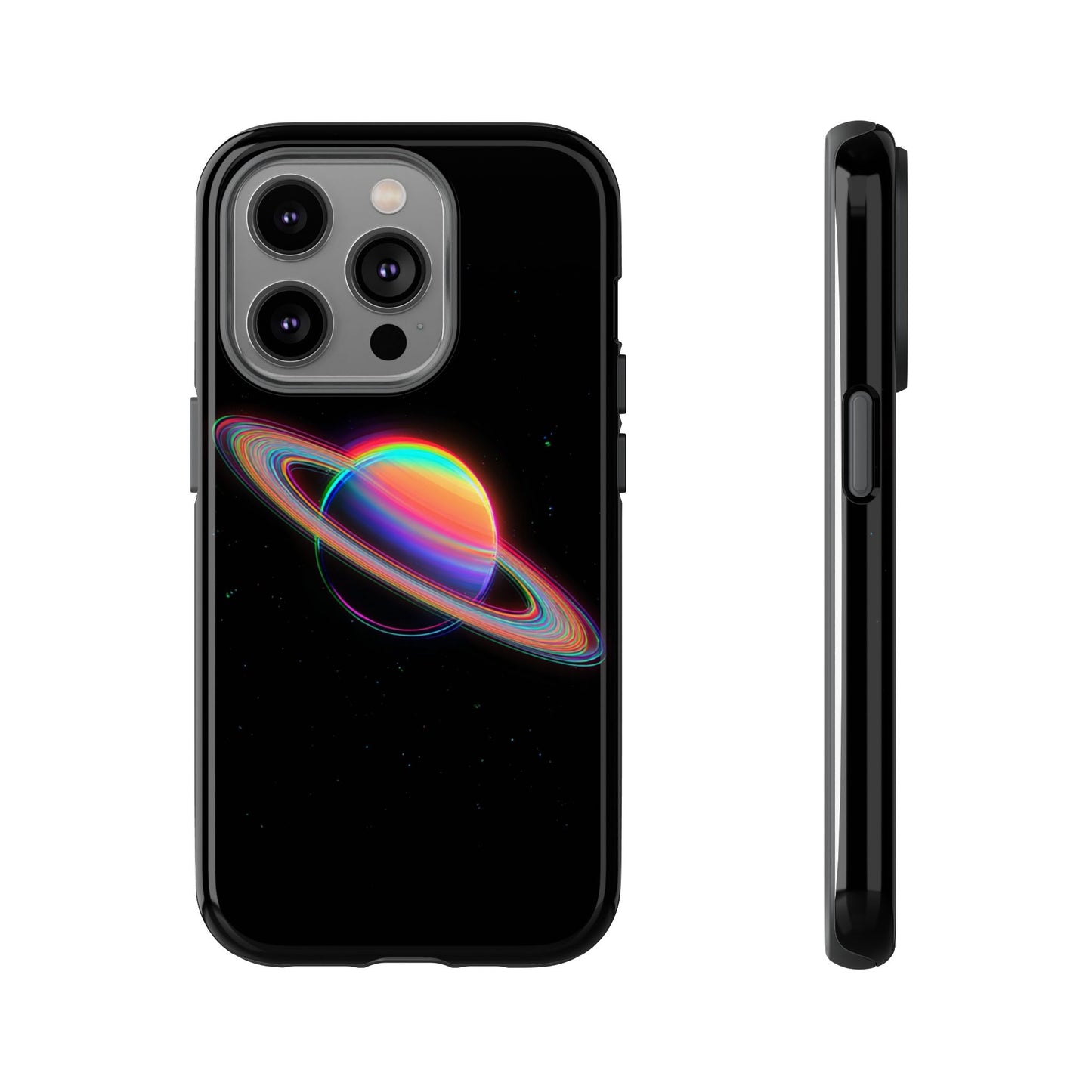 Glitched Saturn – (iPhone X - iPhone 17 Pro Max) [TOUGH CASE]