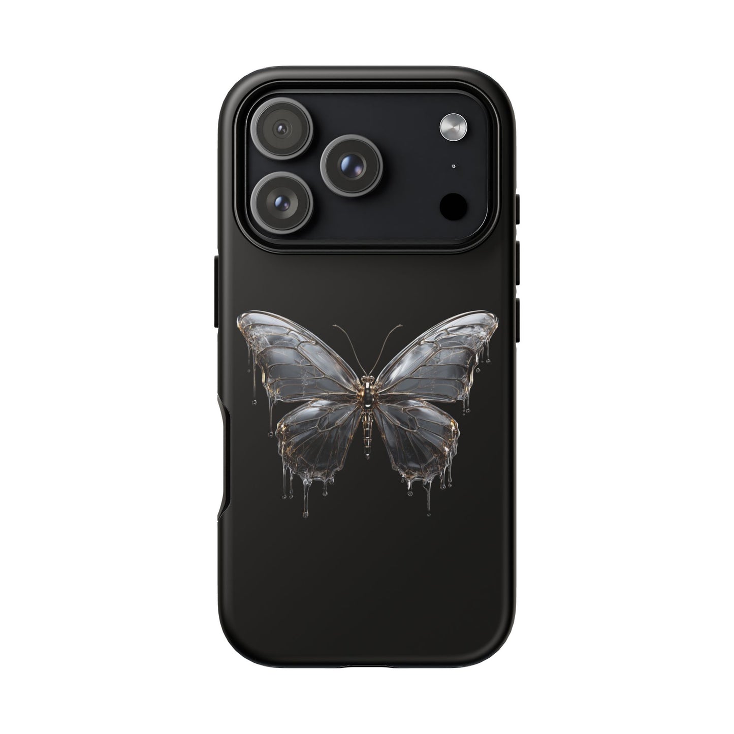 Metallic Butterfly (iPhone X - iPhone 17 Pro Max) [TOUGH CASE]