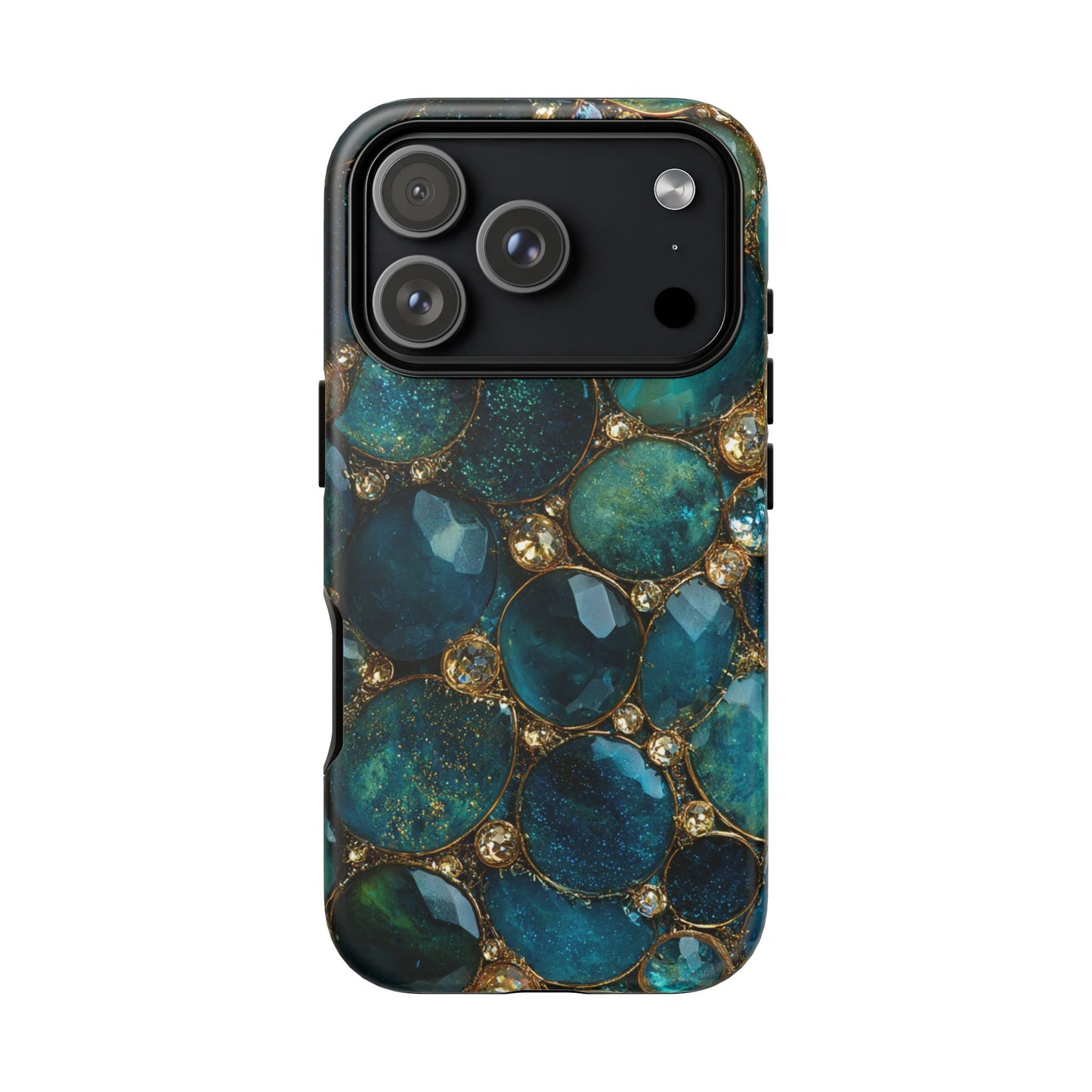 Blue Gemstones (iPhone Pro Max - iPhone X) [Tough Case]