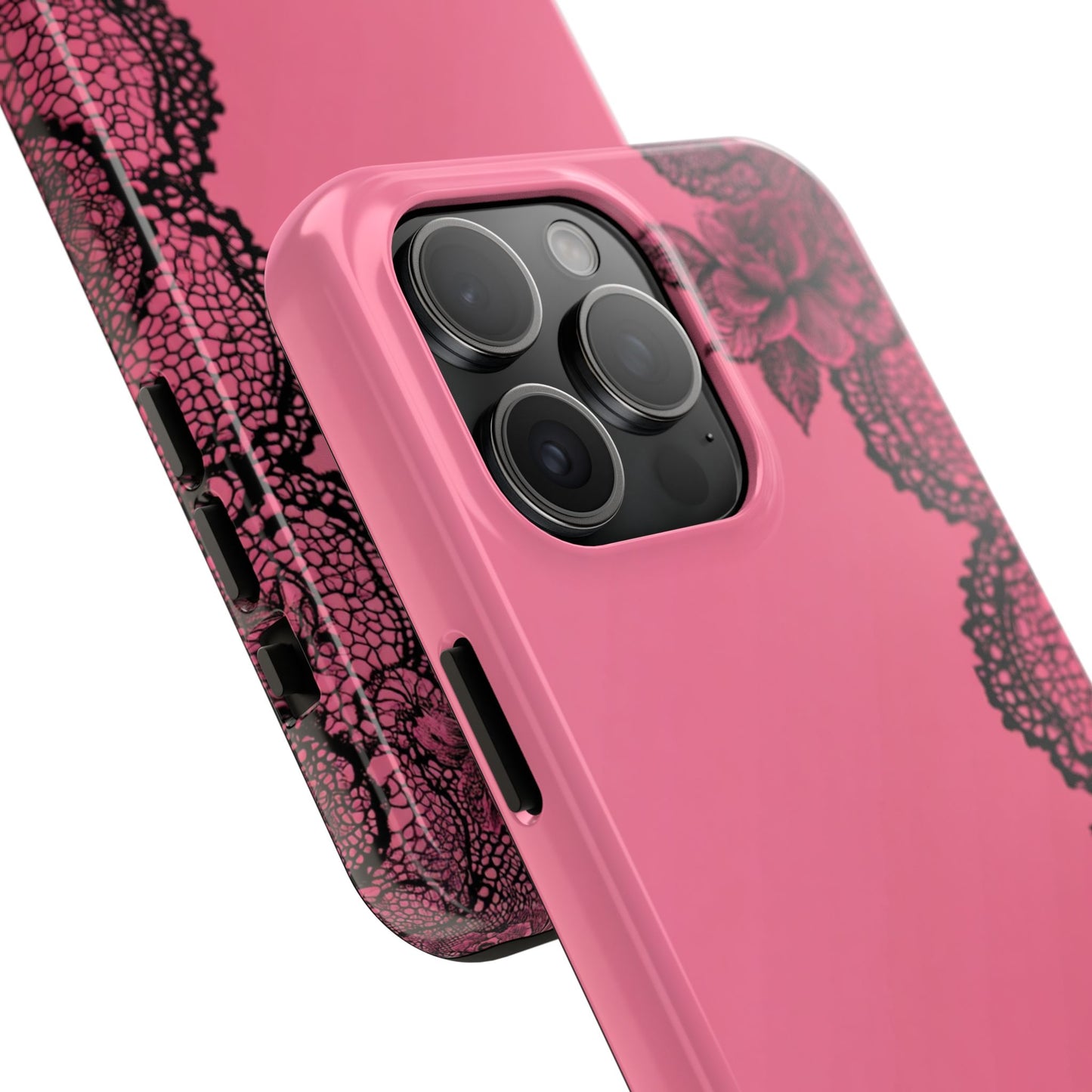Pink Floral Lace
