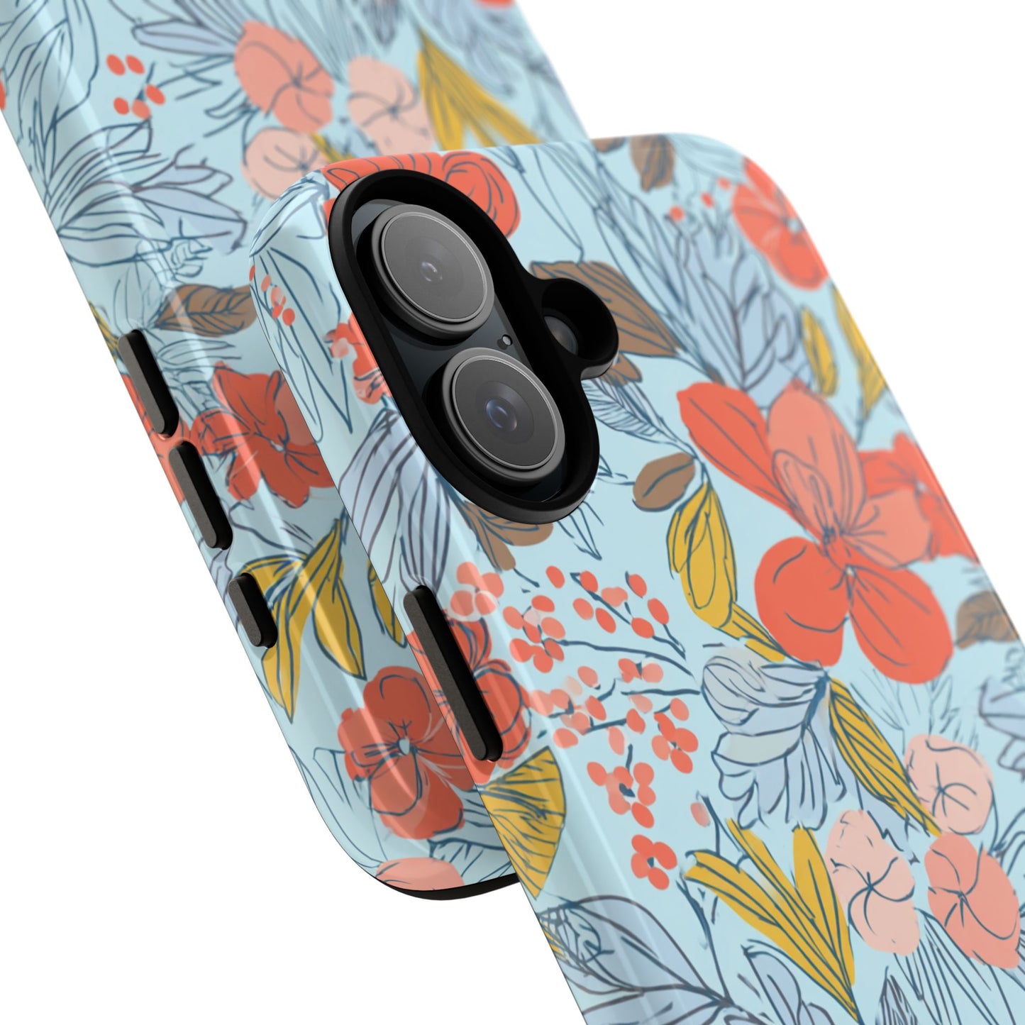 Floral 02 (iPhone X - iPhone 17 Pro Max) [TOUGH CASE]