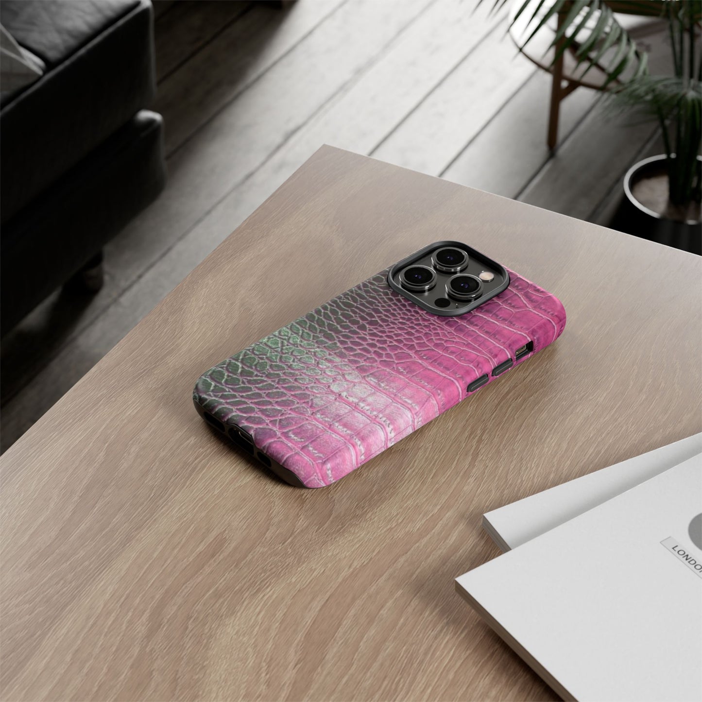 Purple Crocodile Leather [TOUGH CASE]