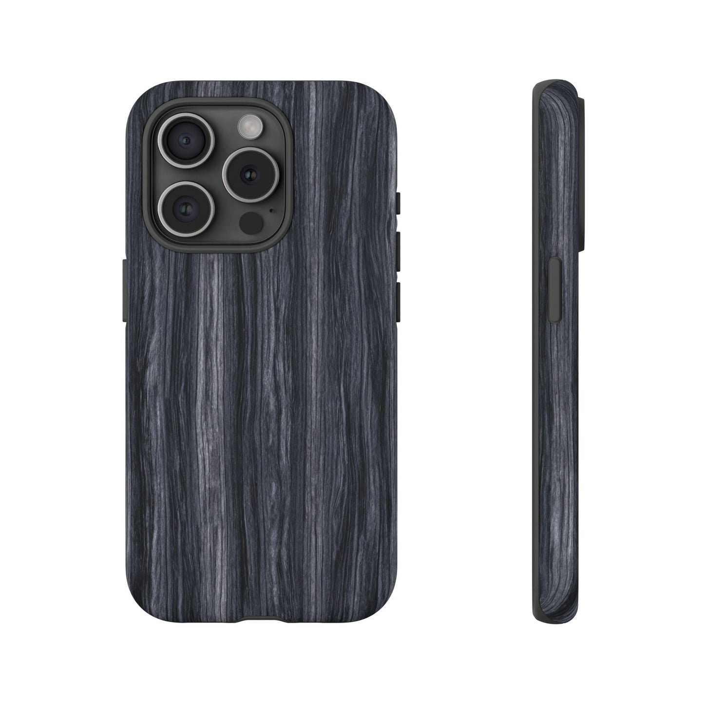 Black Wood (iPhone X - iPhone 17 Pro Max) [TOUGH CASE]