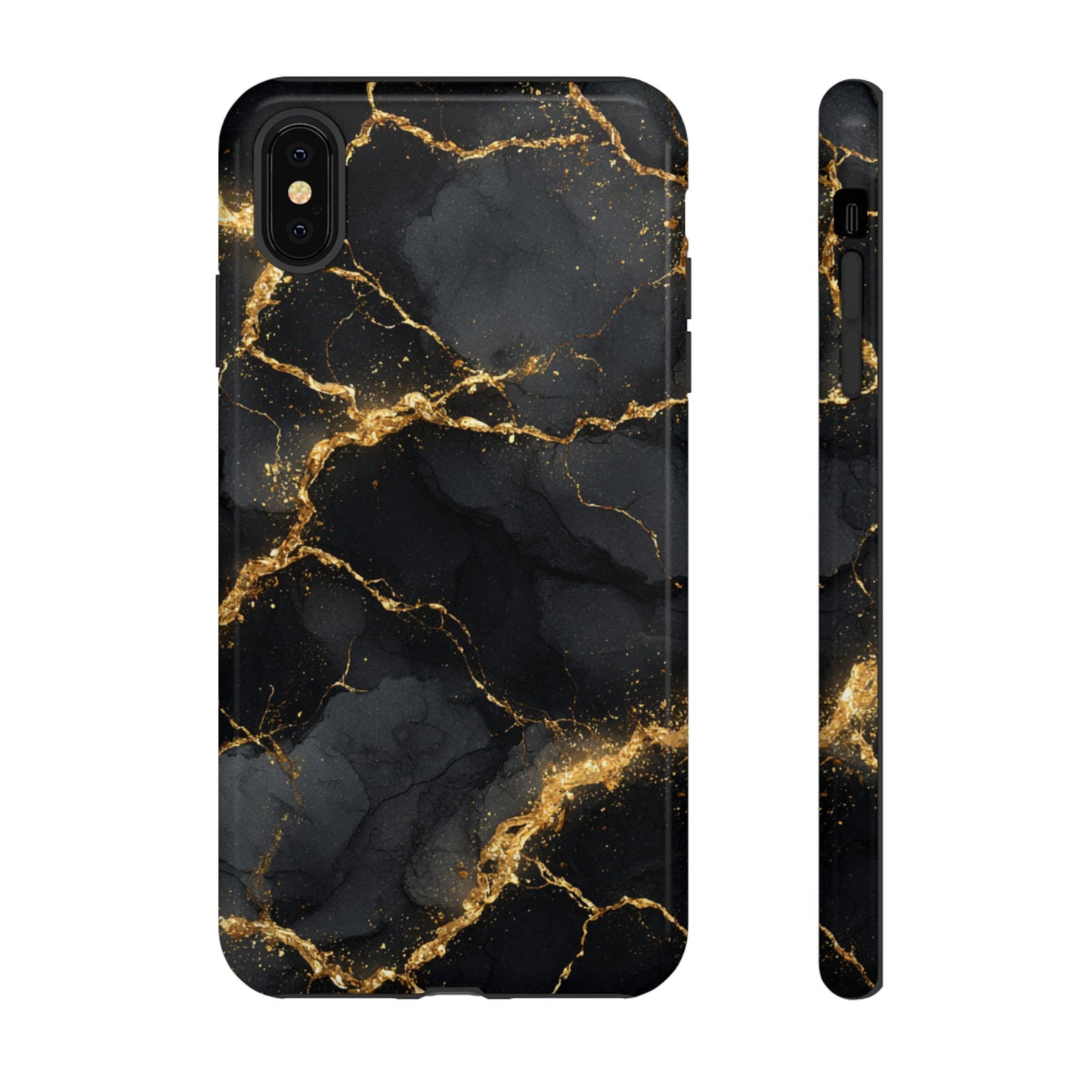 Black & Gold Marble [TOUGH CASE]