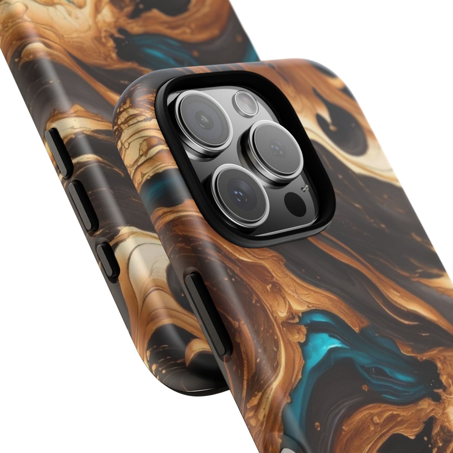 Metallic Swirls (iPhone X - iPhone 17 Pro Max) [TOUGH CASE]