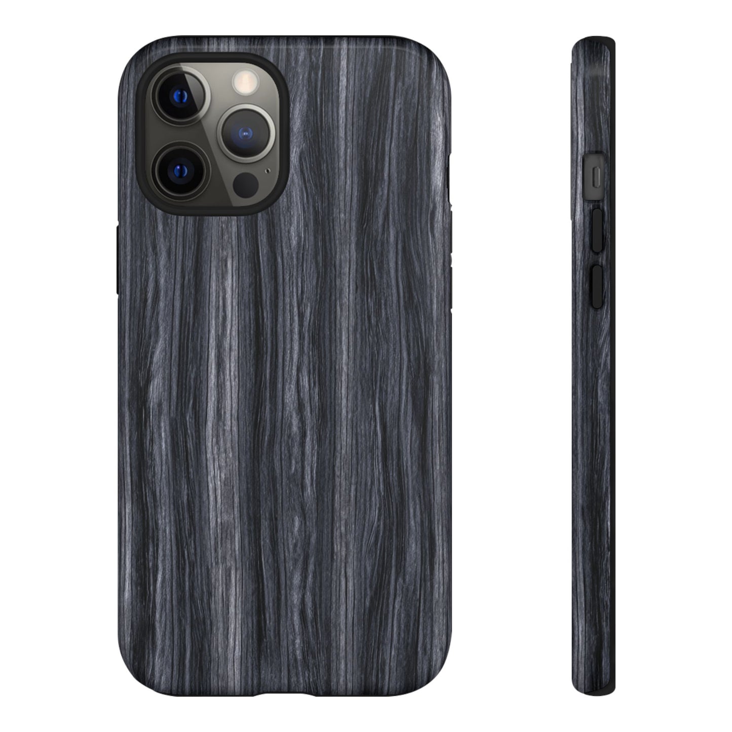 Black Wood (iPhone X - iPhone 17 Pro Max) [TOUGH CASE]
