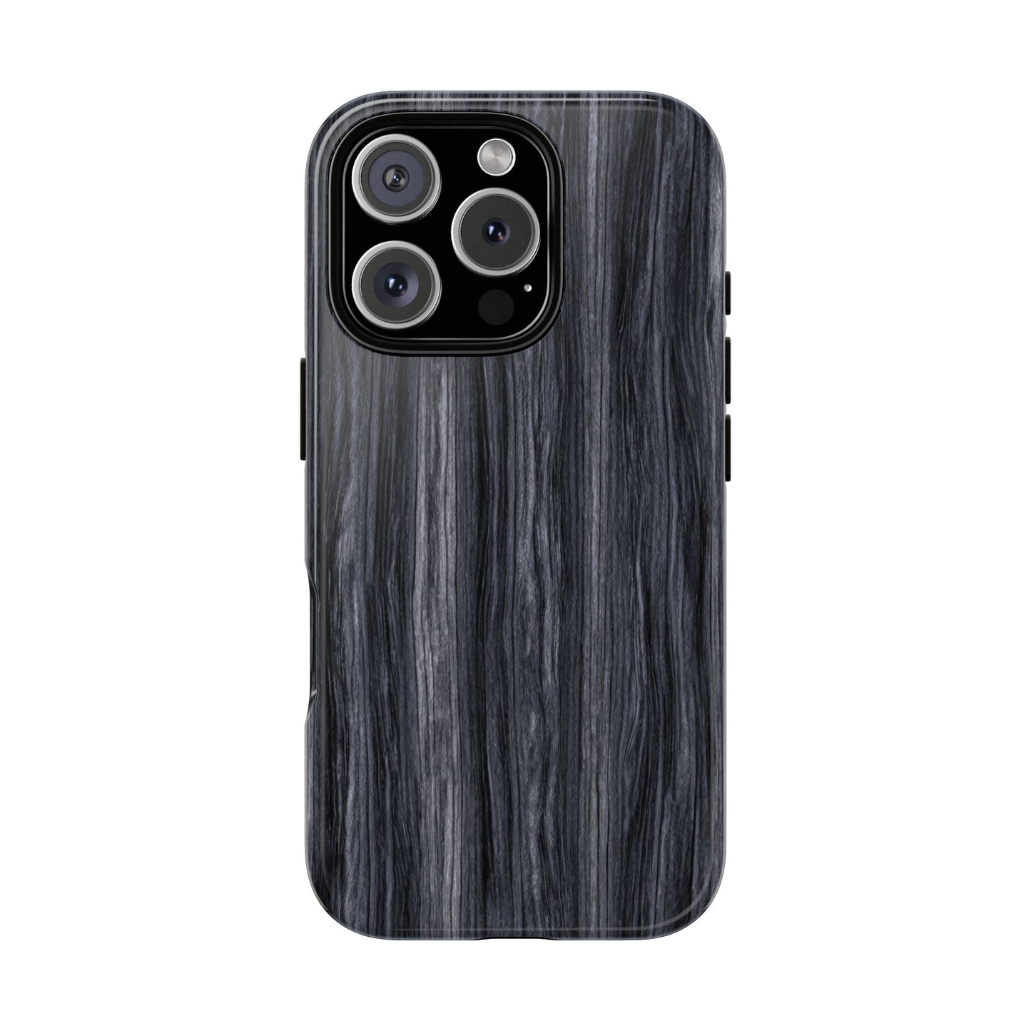 Black Wood (iPhone X - iPhone 17 Pro Max) [TOUGH CASE]
