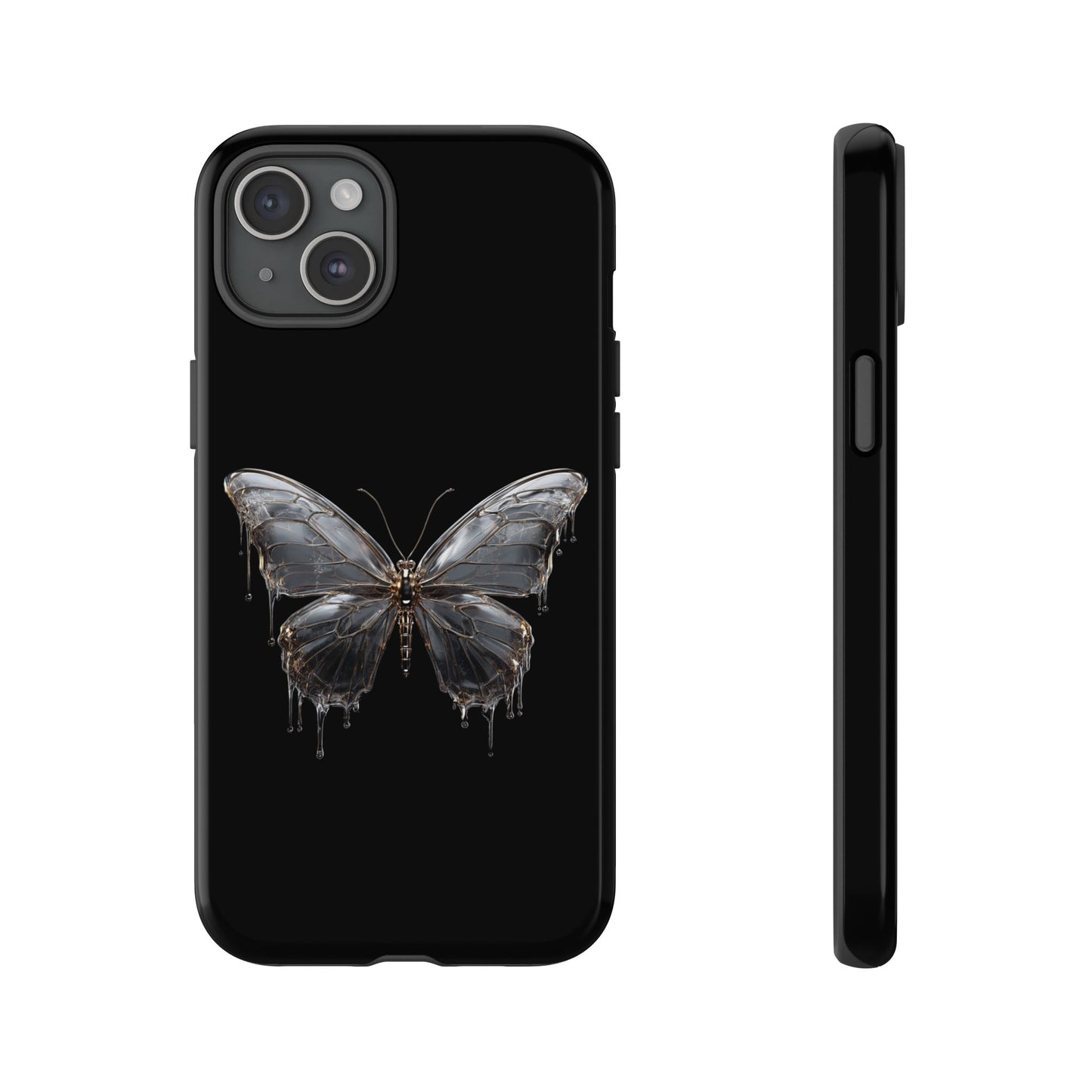 Metallic Butterfly (iPhone X - iPhone 17 Pro Max) [TOUGH CASE]
