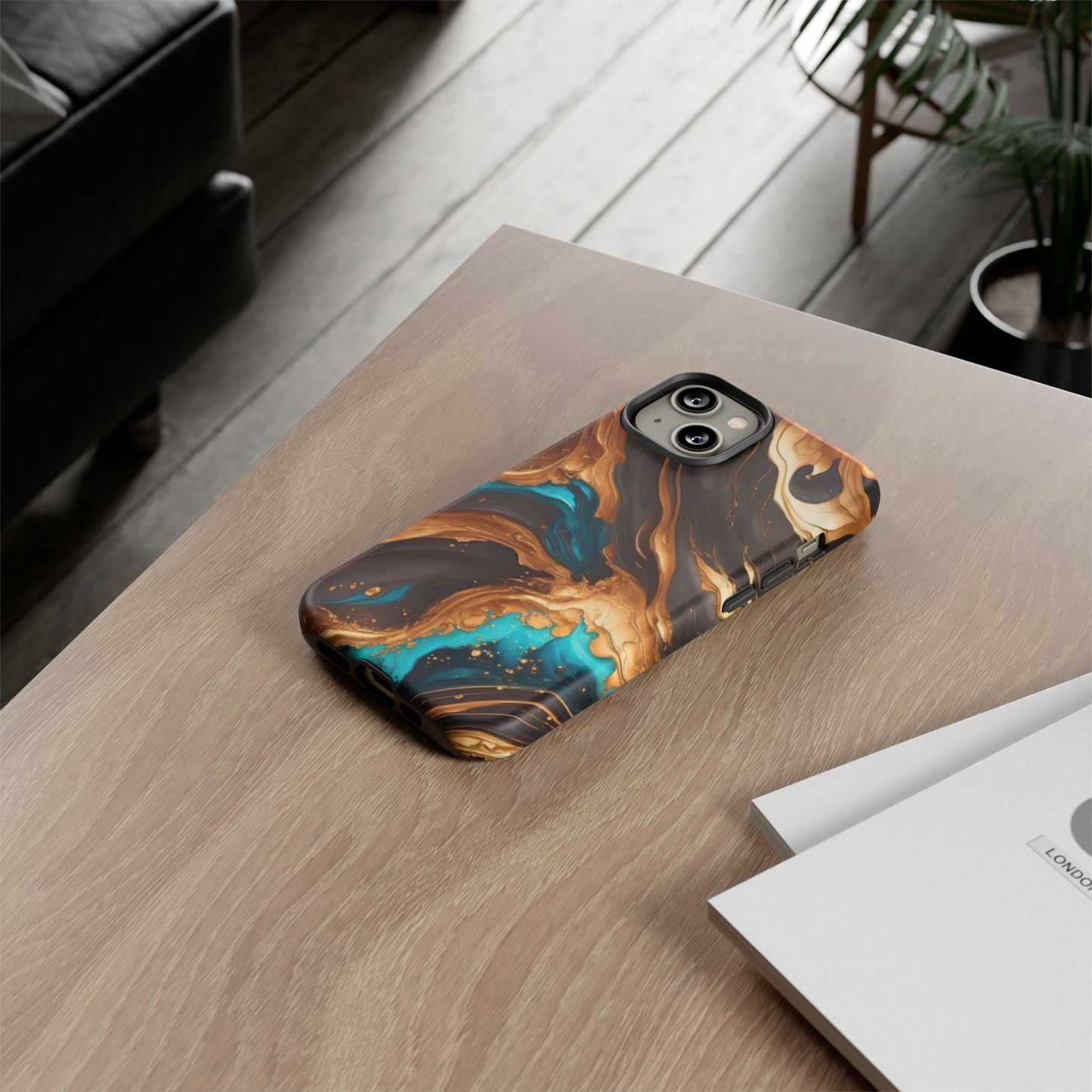 Metallic Swirls (iPhone X - iPhone 17 Pro Max) [TOUGH CASE]