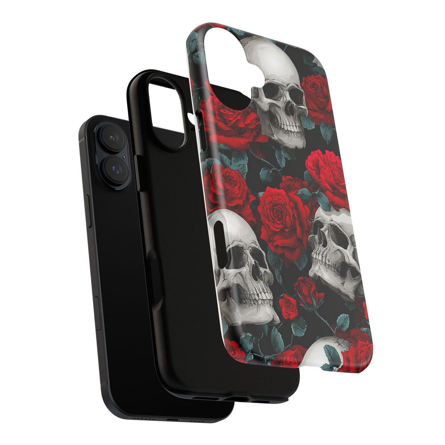 LOW STOCK Skull & Red Roses [TOUGH CASE]