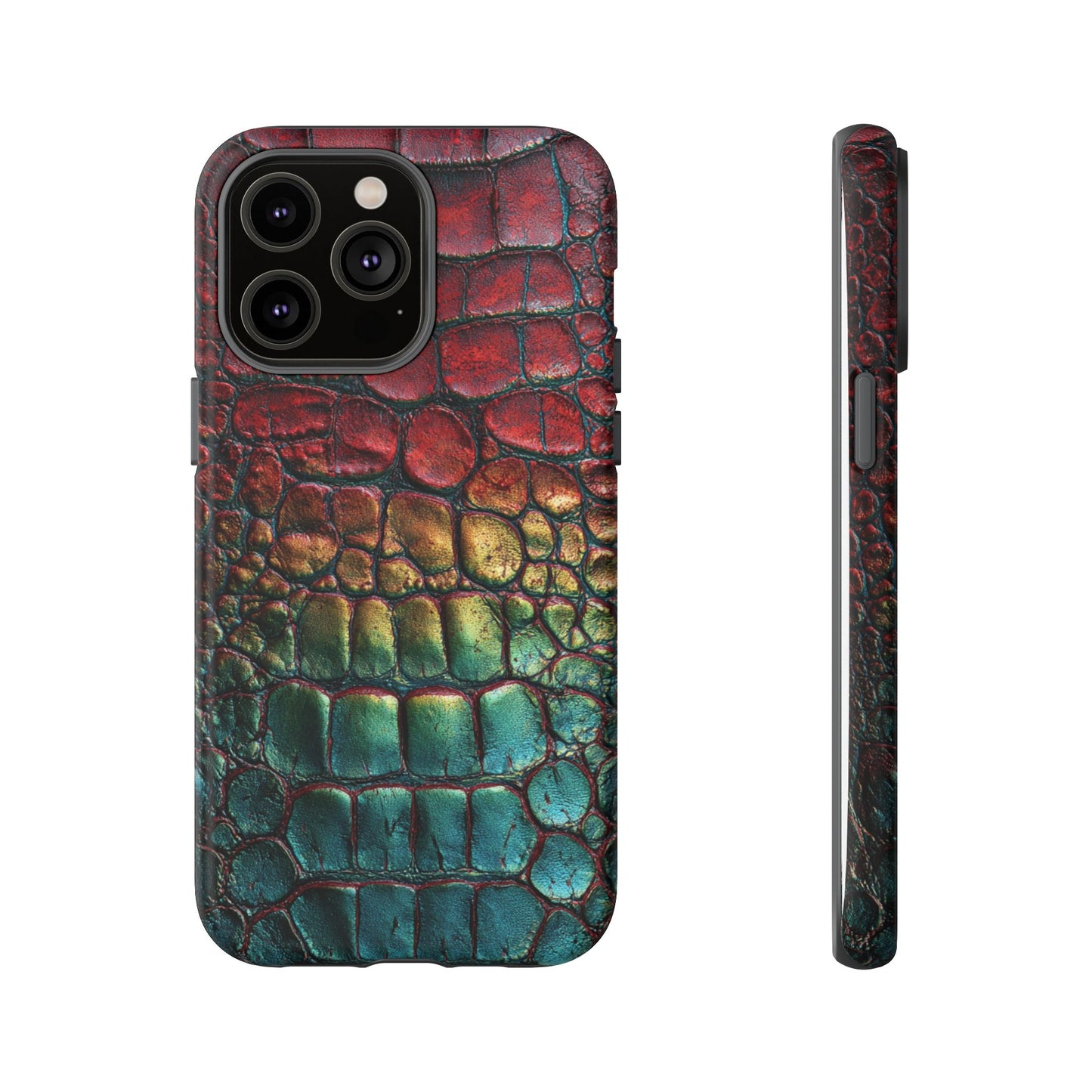 Red, Yellow, Blue Crocodile Skin [TOUGH CASE]