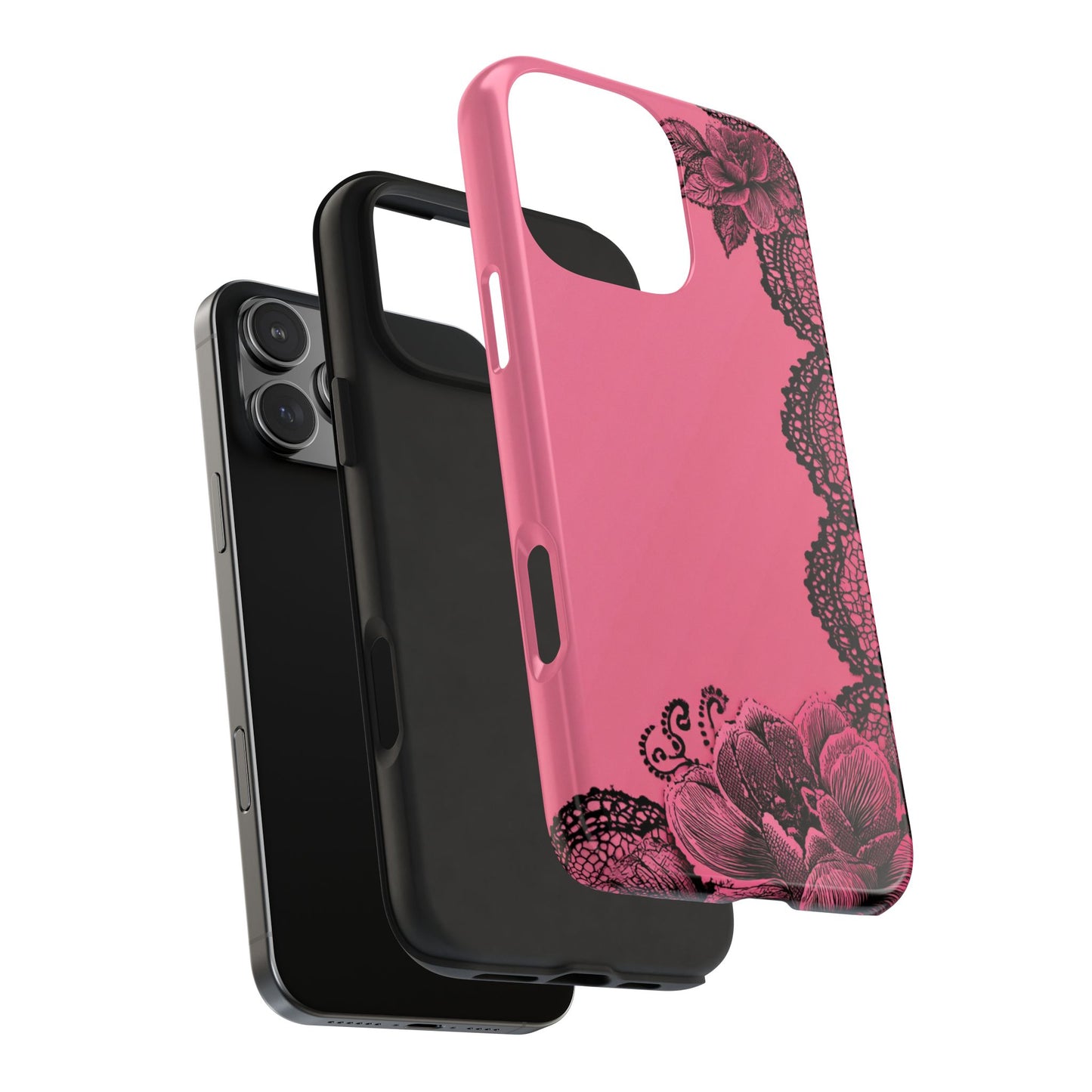 Pink Floral Lace