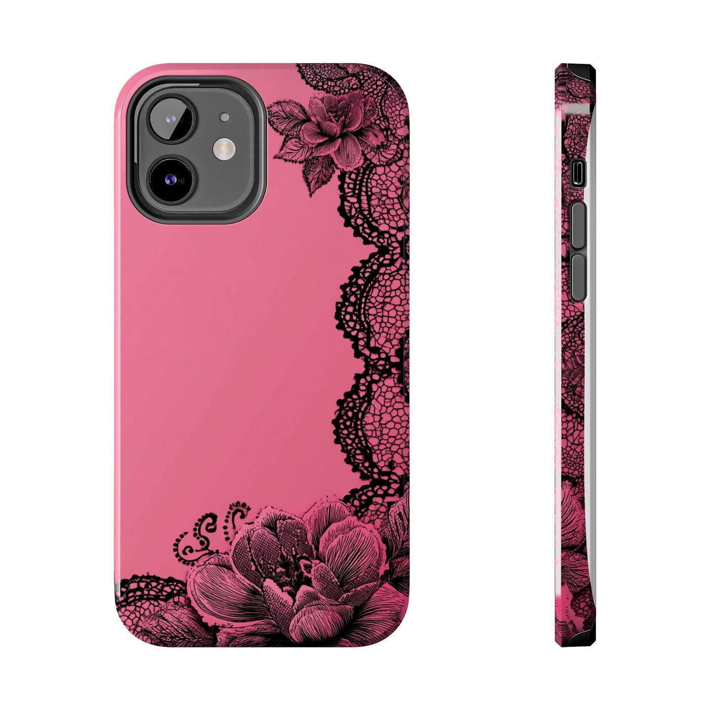 Pink Floral Lace
