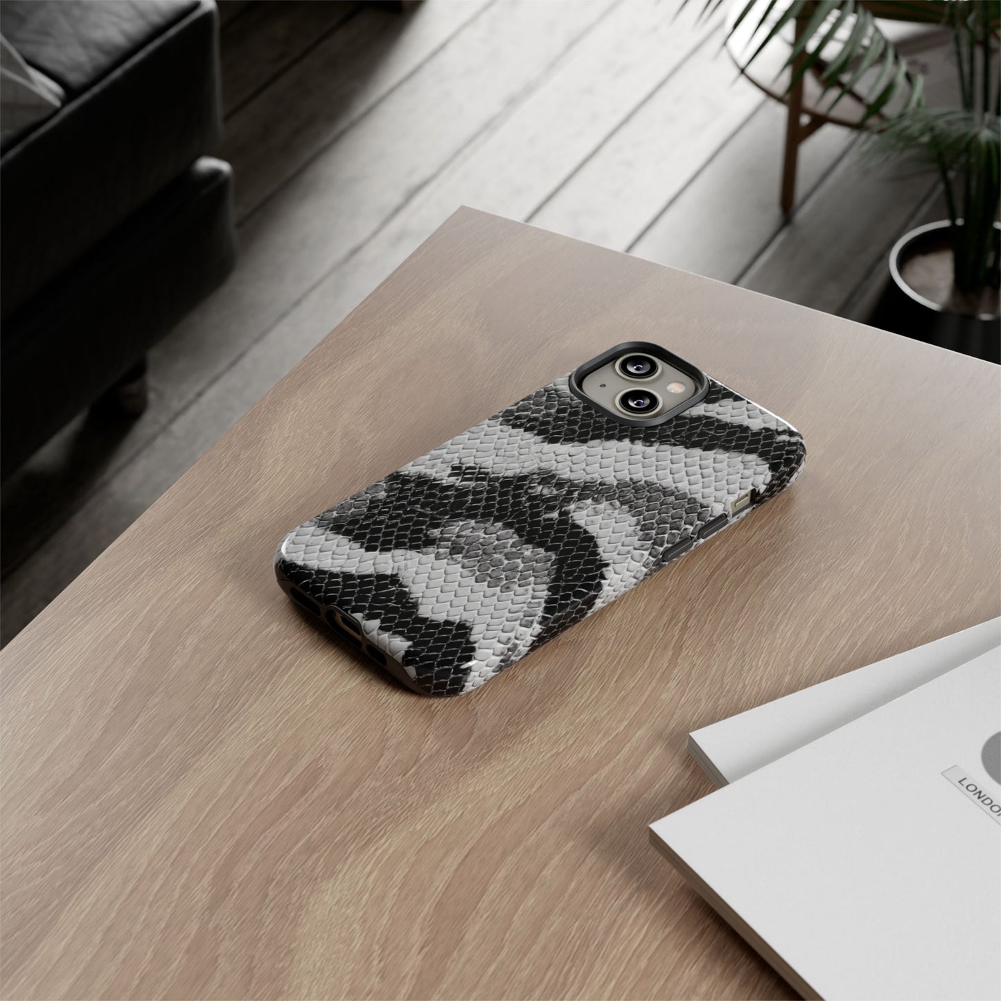Black & White Snakeskin [TOUGH CASE]