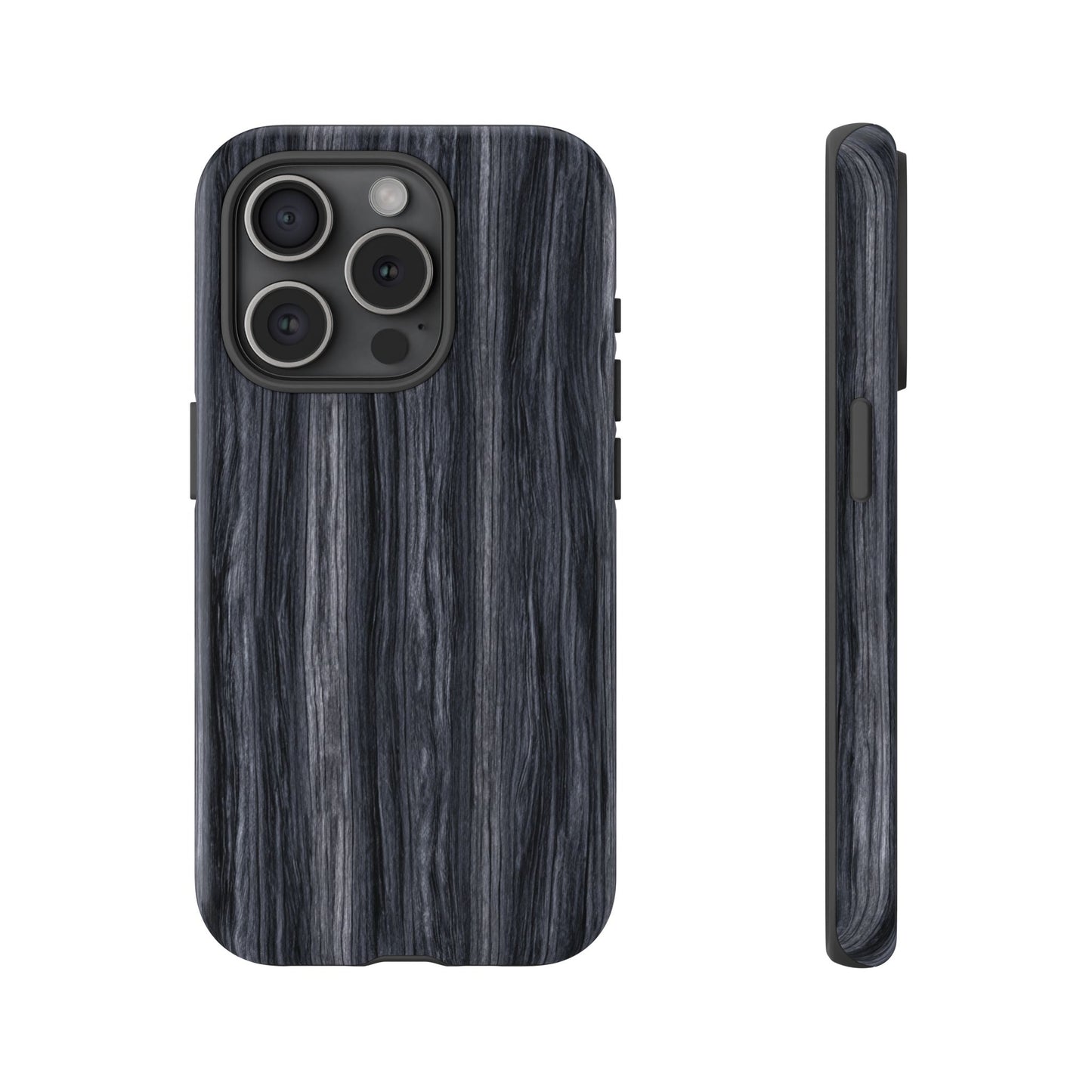 Black Wood (iPhone X - iPhone 17 Pro Max) [TOUGH CASE]