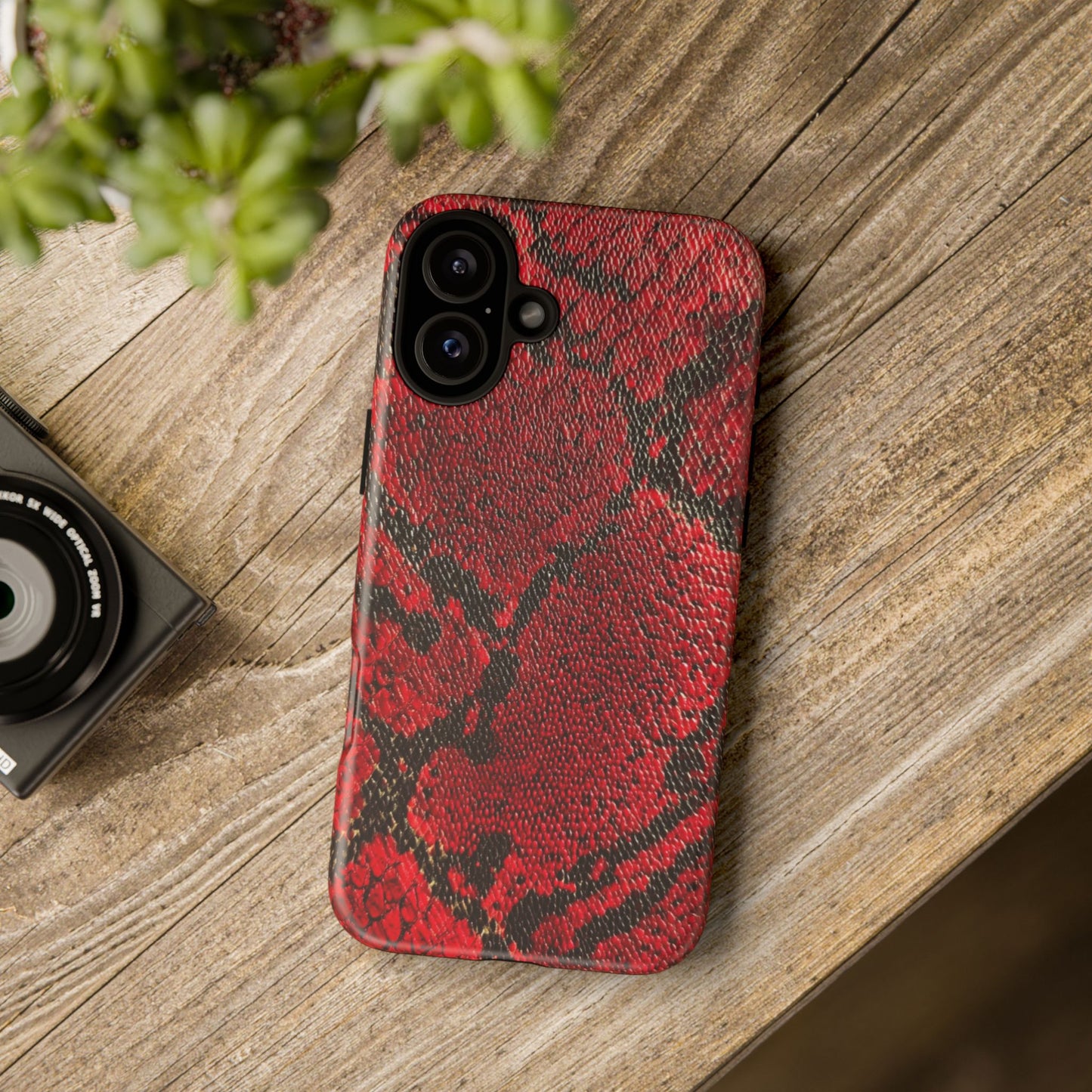 Red Snake Skin [TOUGH CASE]
