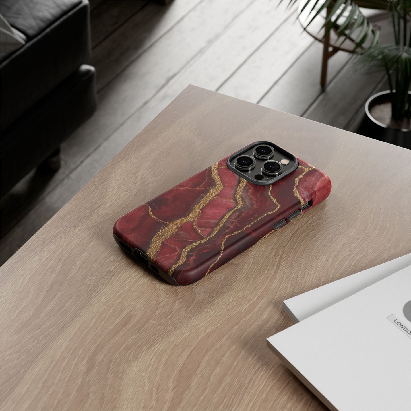 Red & Gold Marble [TOUGH CASE]