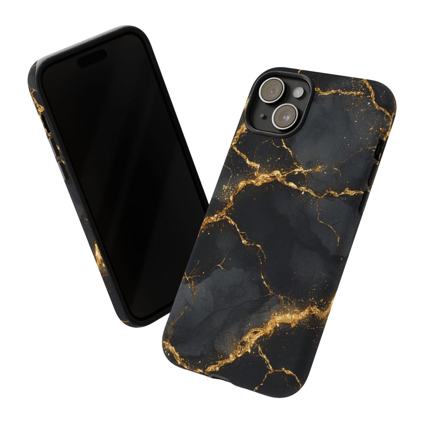 Black & Gold Marble [TOUGH CASE]