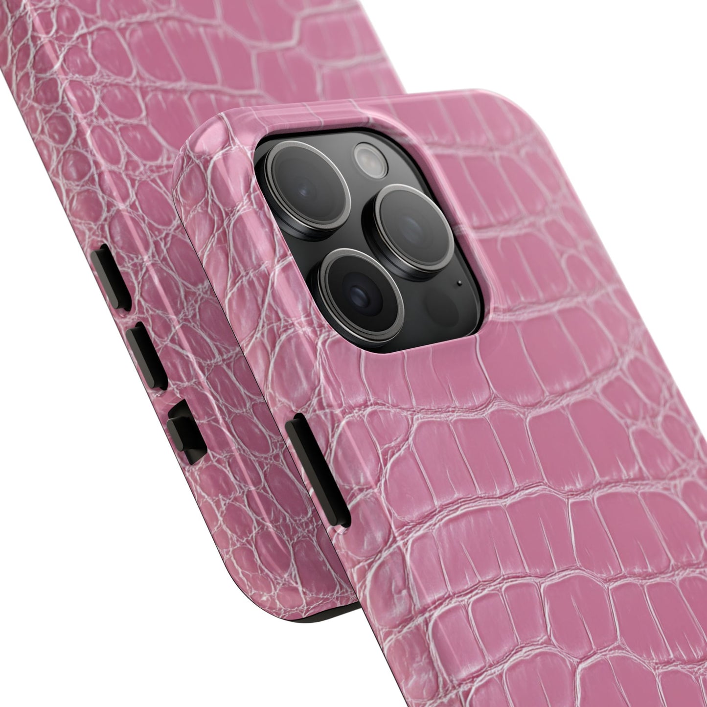 Pink Crocodile Leather