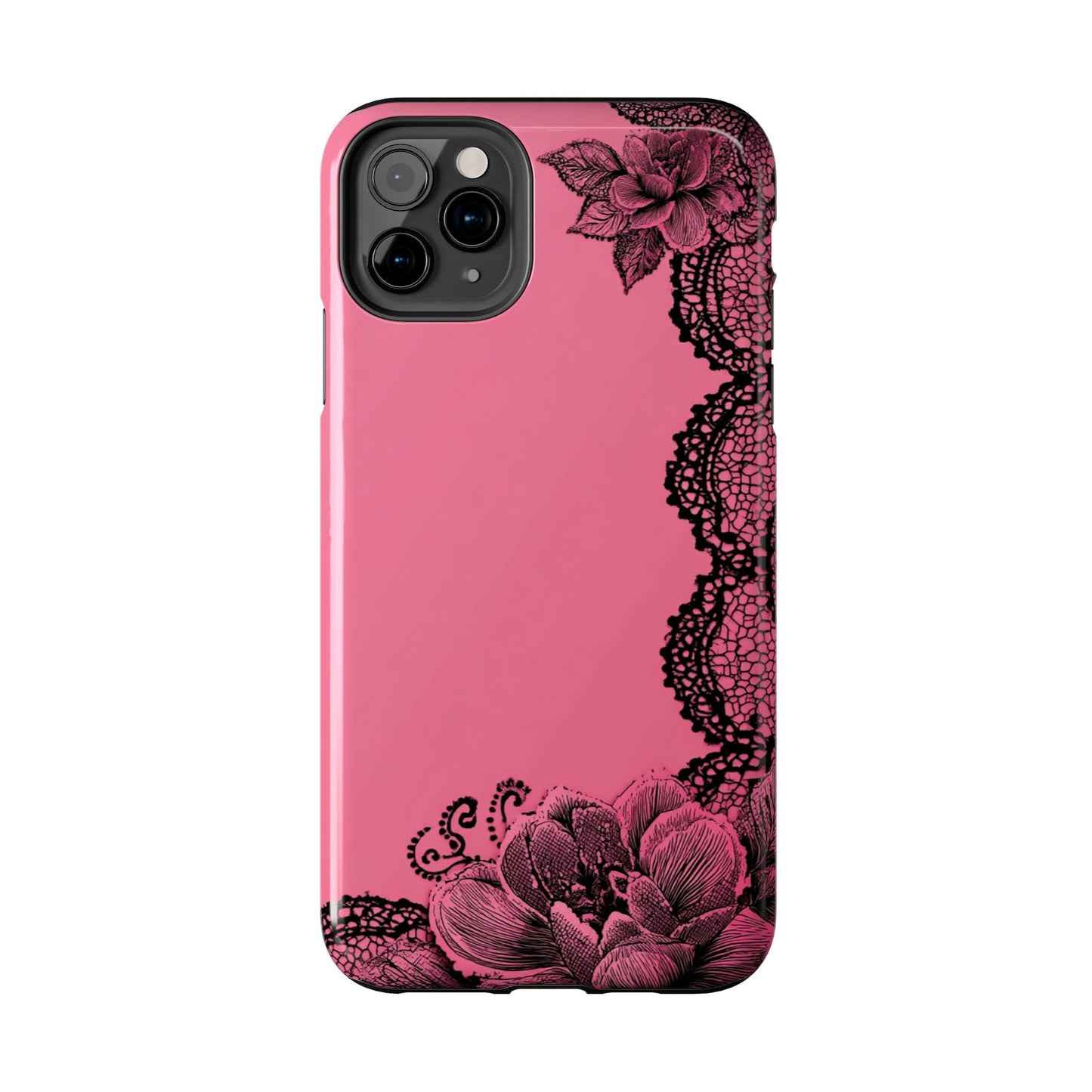 Pink Floral Lace