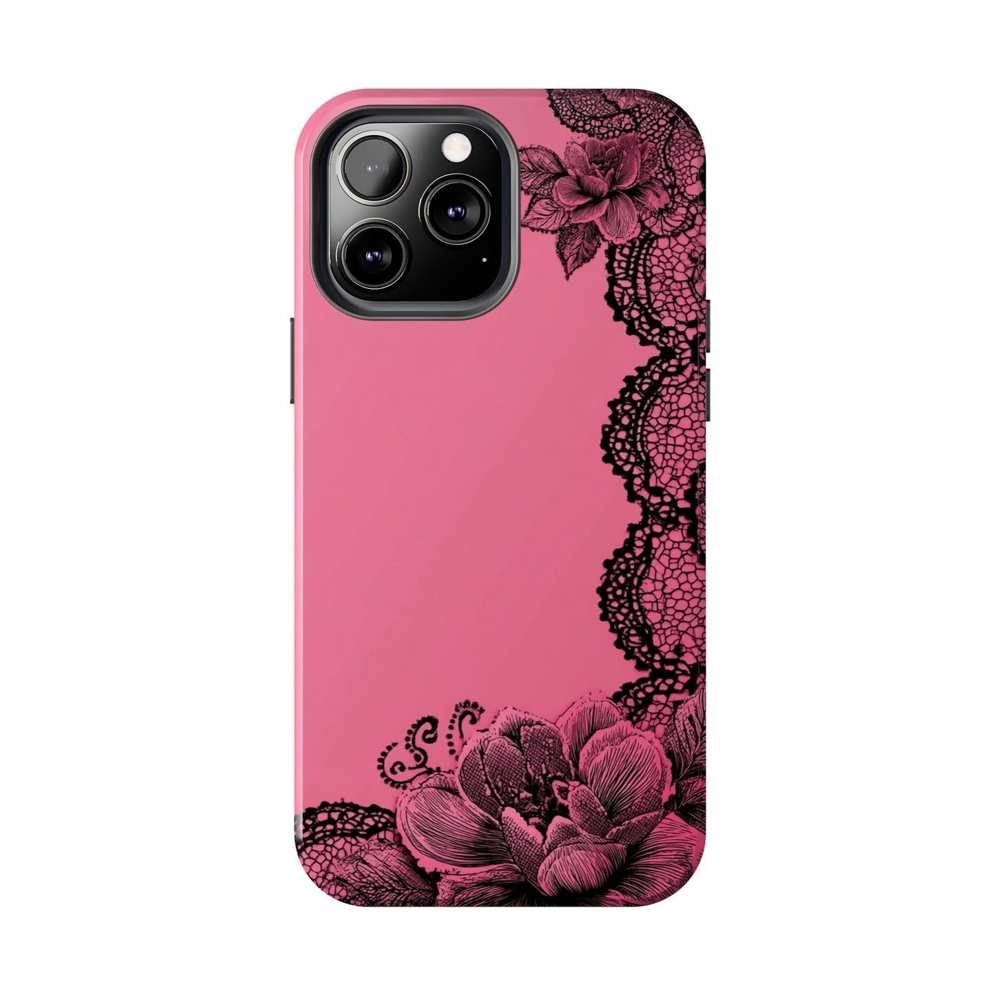Pink Floral Lace