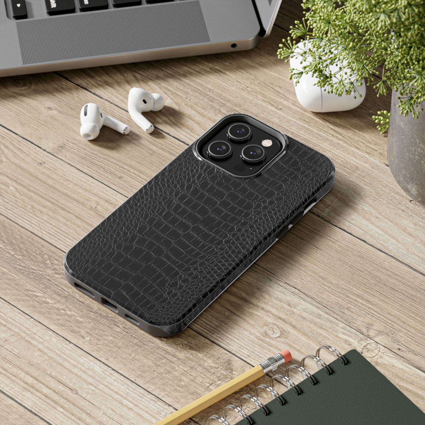 Black Crocodile Skin