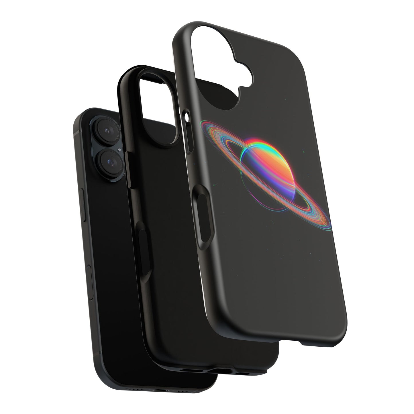 Glitched Saturn – (iPhone X - iPhone 17 Pro Max) [TOUGH CASE]