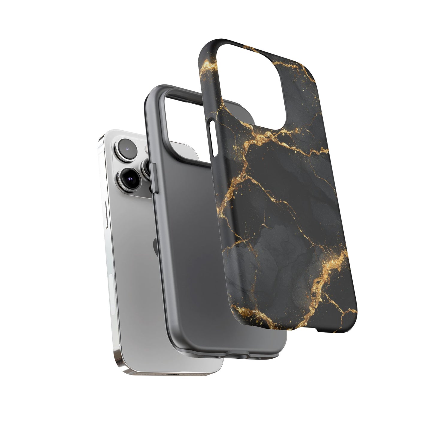 Black & Gold Marble [TOUGH CASE]