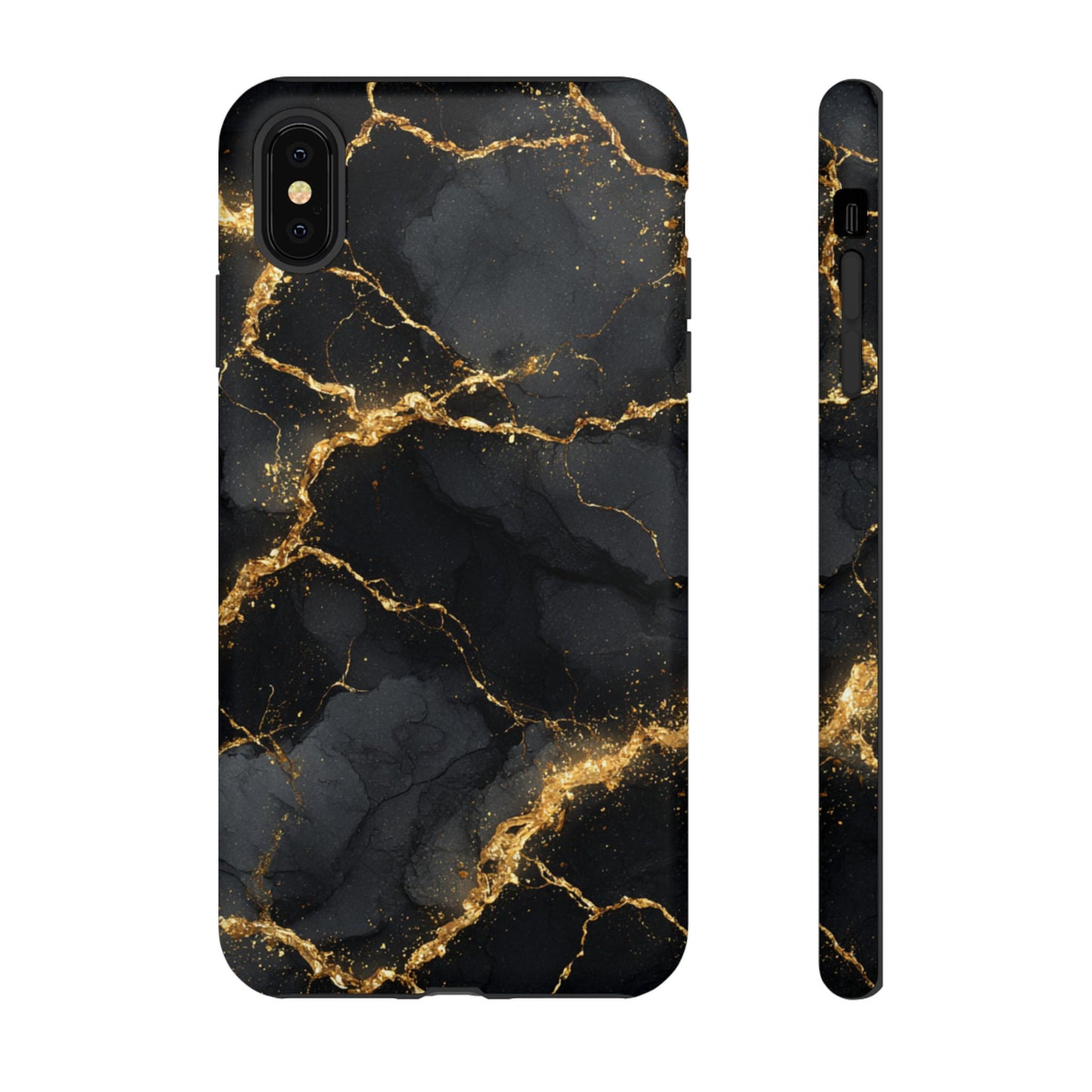 Black & Gold Marble [TOUGH CASE]