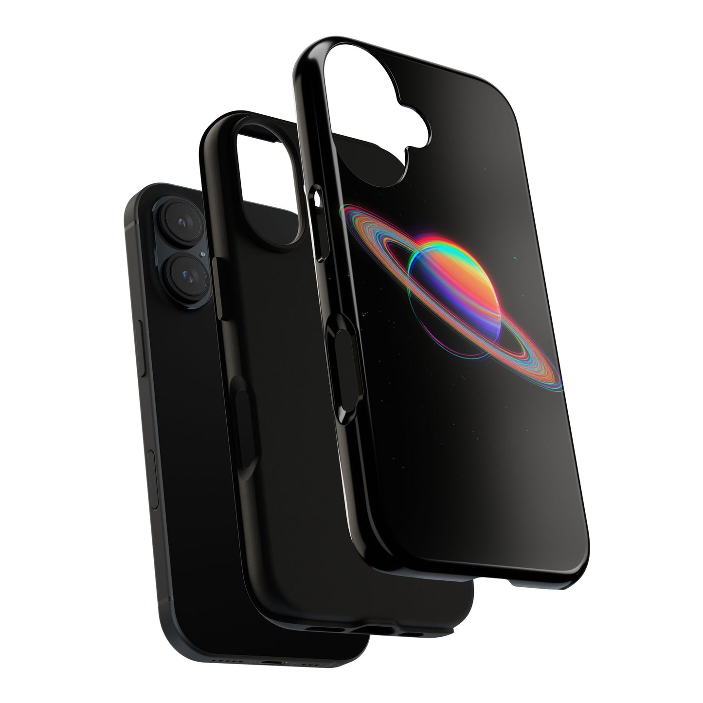 Glitched Saturn – (iPhone X - iPhone 17 Pro Max) [TOUGH CASE]