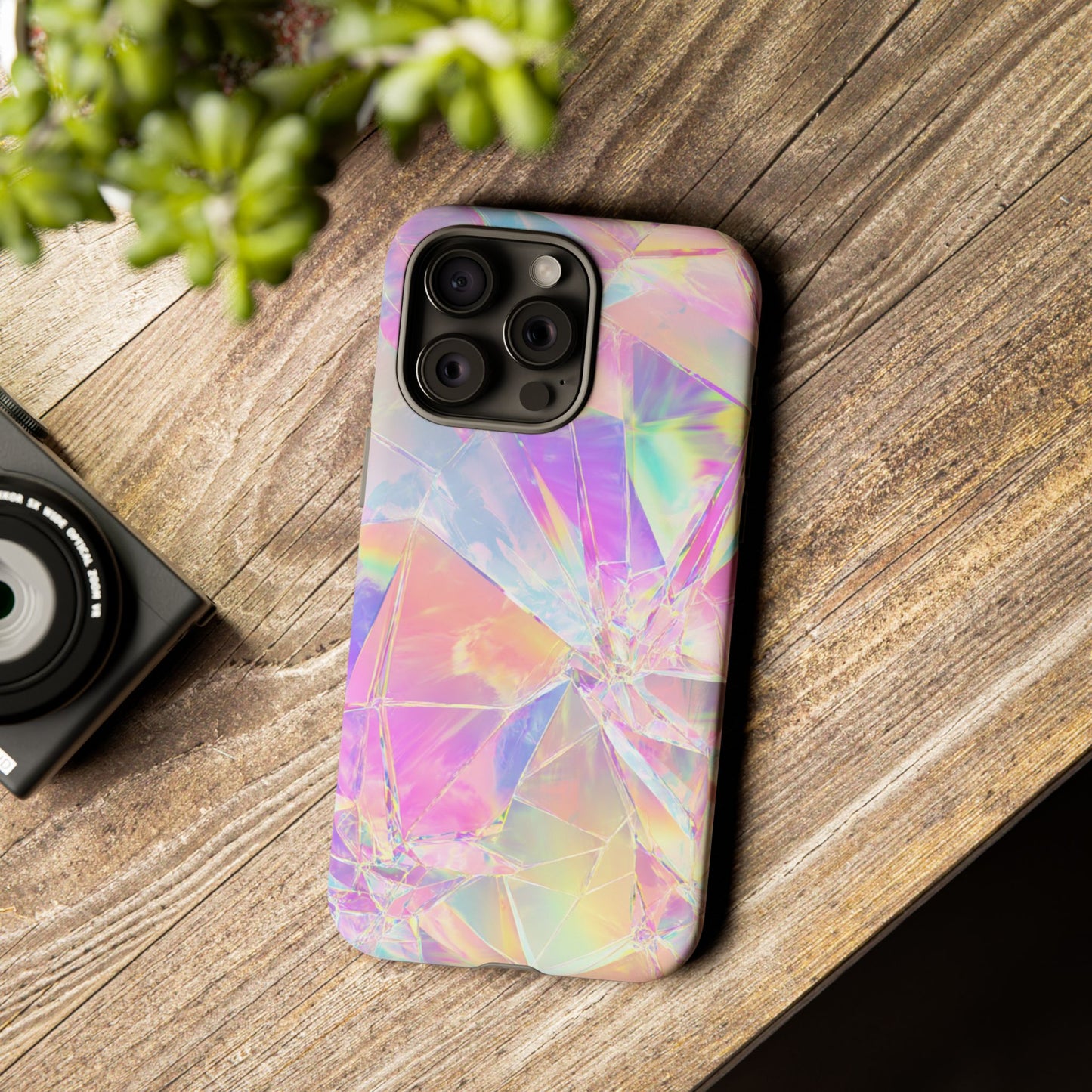 Iridescent Shards Phone Case (iPhone X - iPhone 17 Pro Max) [TOUGH CASE]