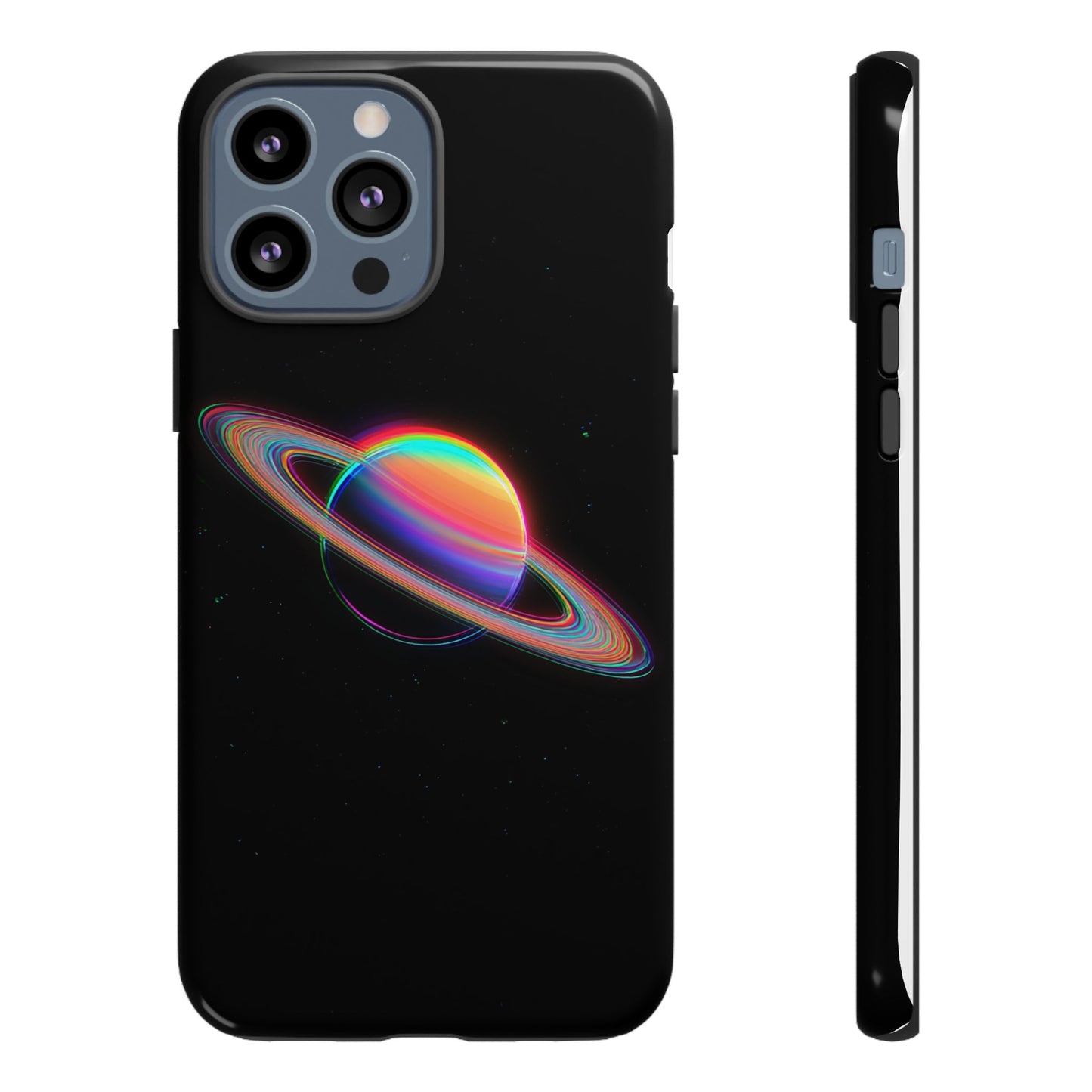 Glitched Saturn – (iPhone X - iPhone 17 Pro Max) [TOUGH CASE]