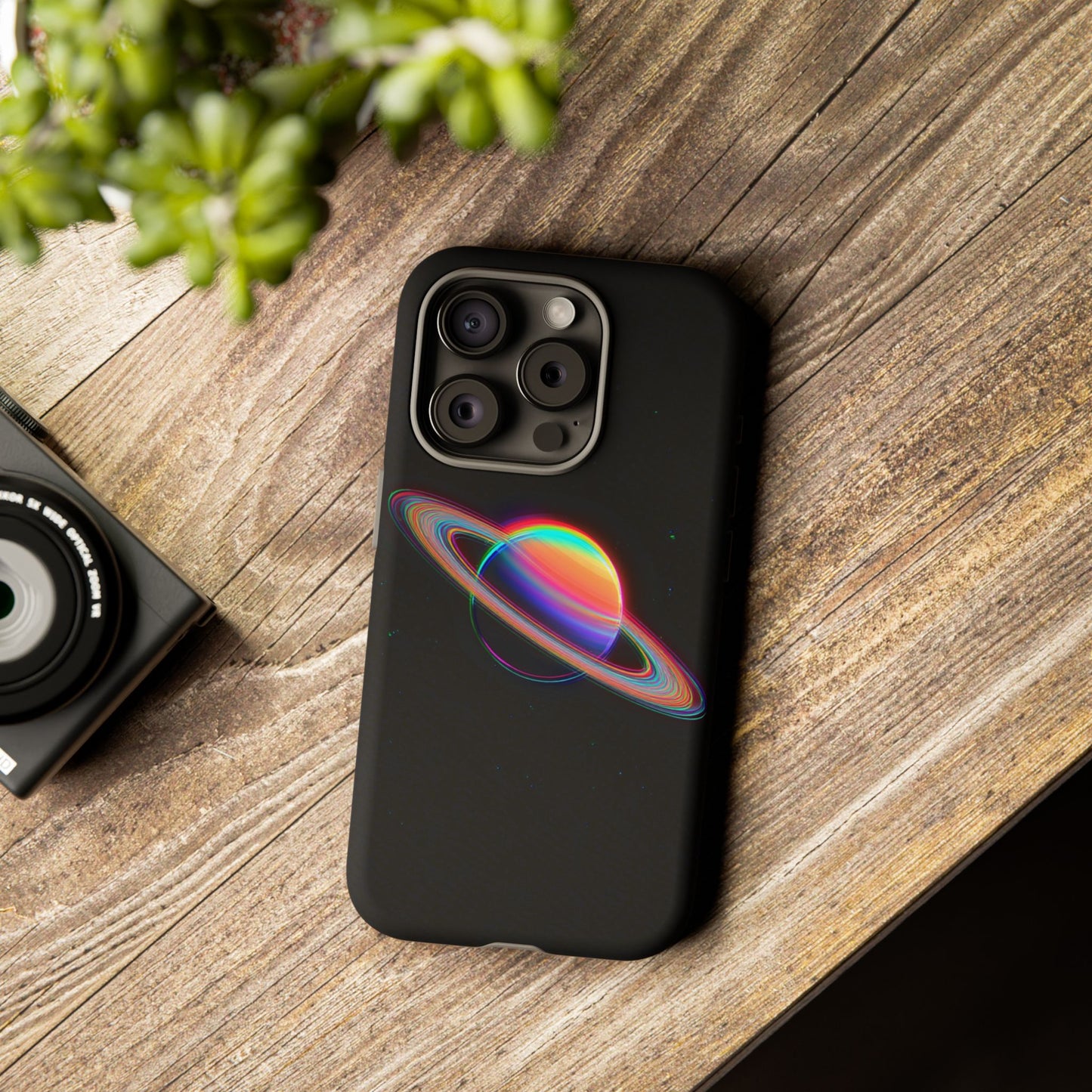 Glitched Saturn – (iPhone X - iPhone 17 Pro Max) [TOUGH CASE]