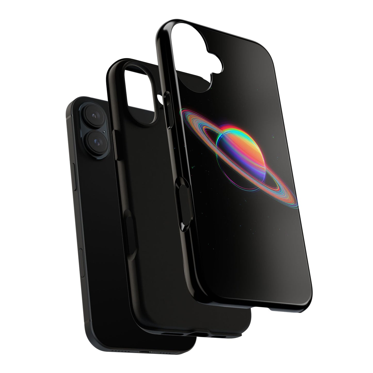 Glitched Saturn – (iPhone X - iPhone 17 Pro Max) [TOUGH CASE]