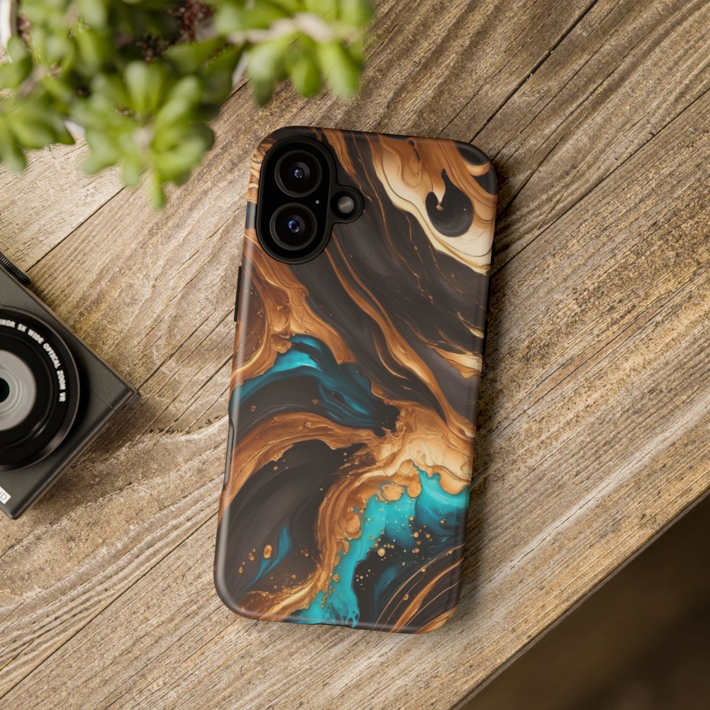 Metallic Swirls (iPhone X - iPhone 17 Pro Max) [TOUGH CASE]
